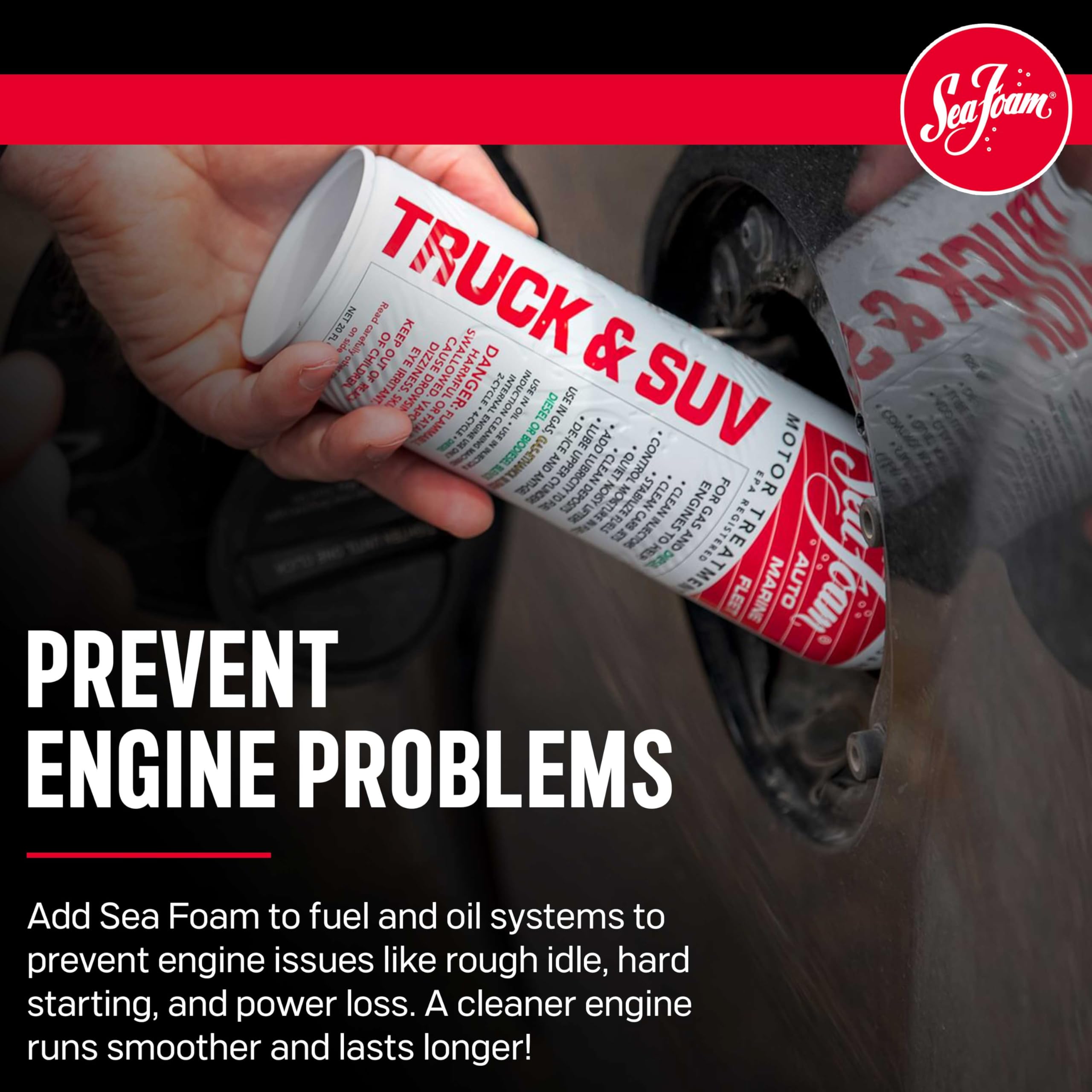 Sea Foam Truck & Suv Motor Treatment Fuel & Oil Additive, St20, 20 Oz, Pack Of 6