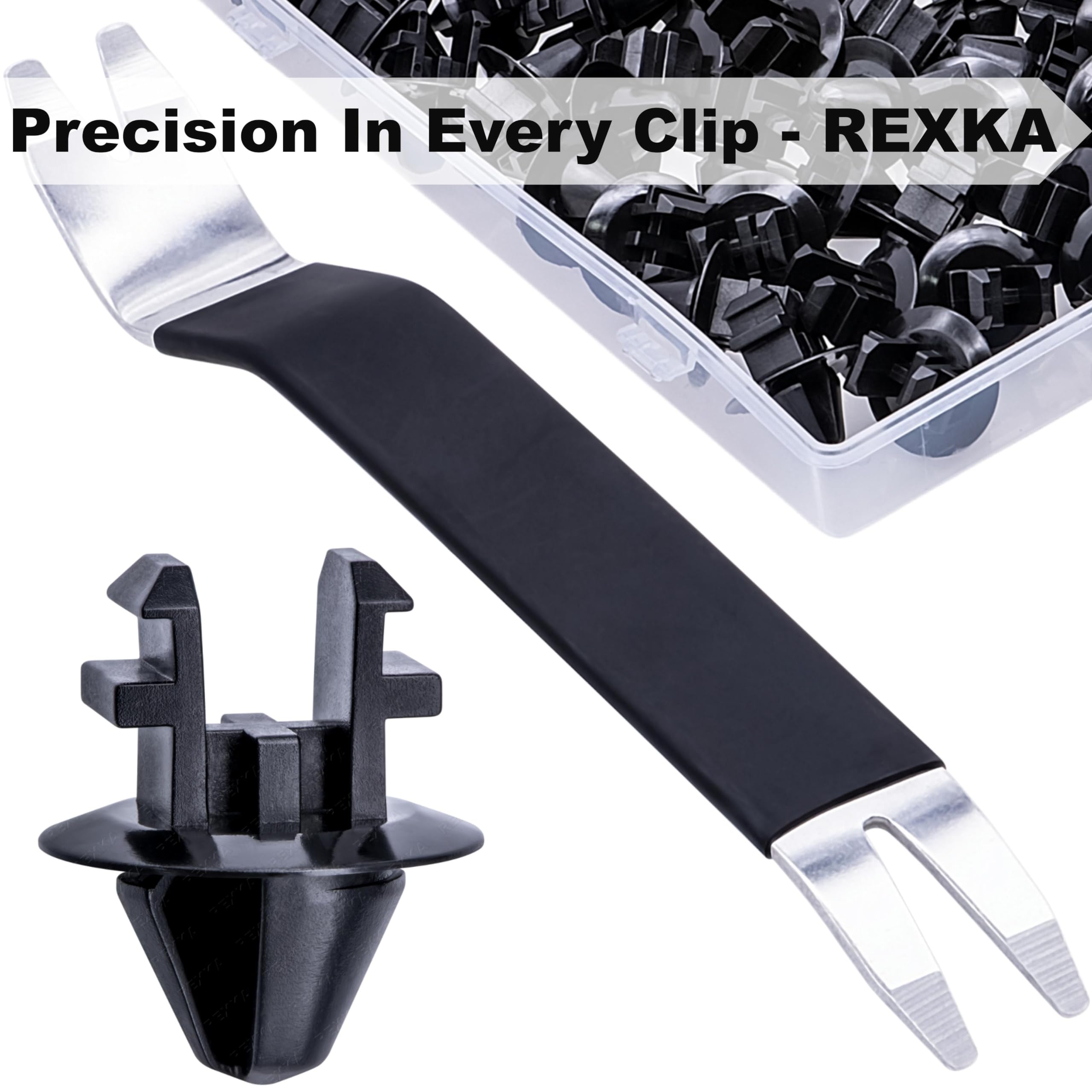 Rexka 51pcs Radiator Shroud Air Deflector Cowl Grille Retainer Clip W708771-S300 for Ford Expedition F150 F-150 F-250 F-350 F-45