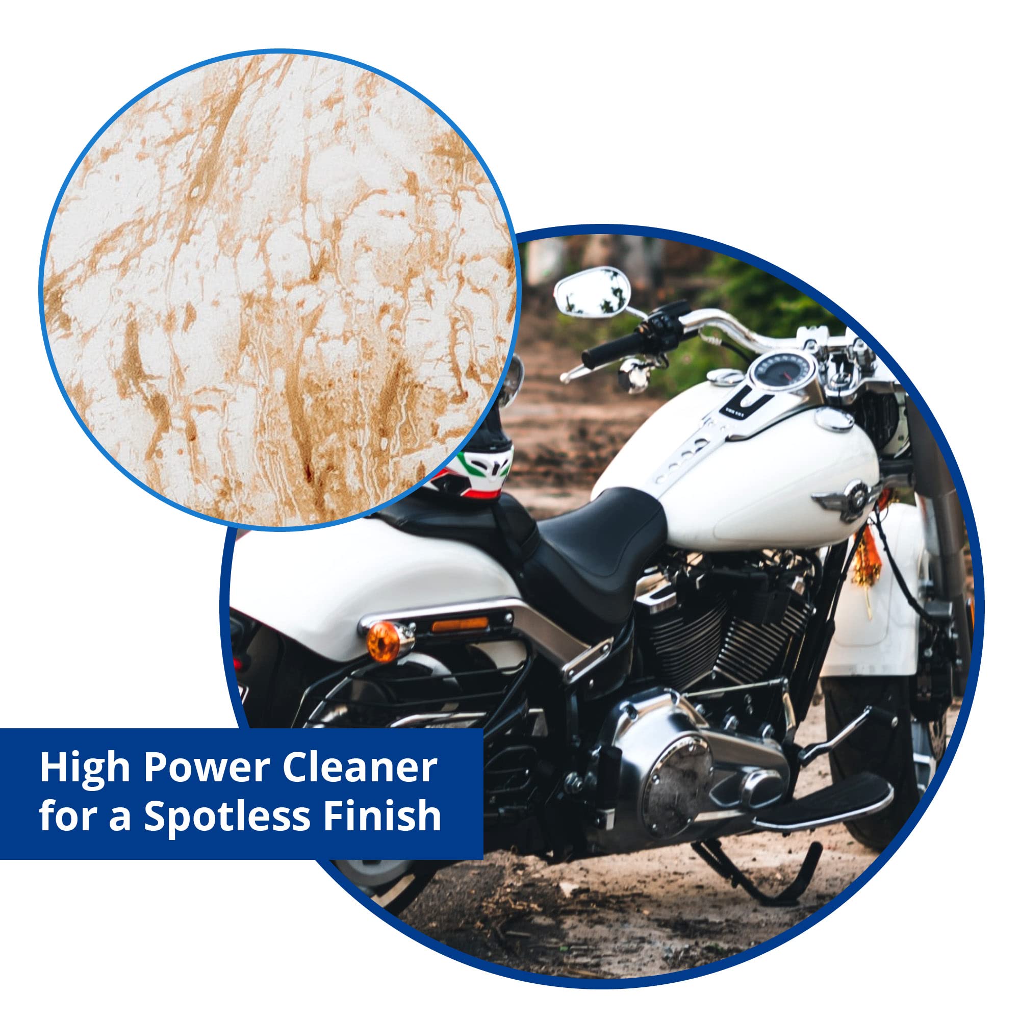 Shinykings Wash&Shine 66 Waterless Motorcycle Cleaner | Made In Usa | Ultra Shine Effect | Detailing Wash Spray For All Surfaces