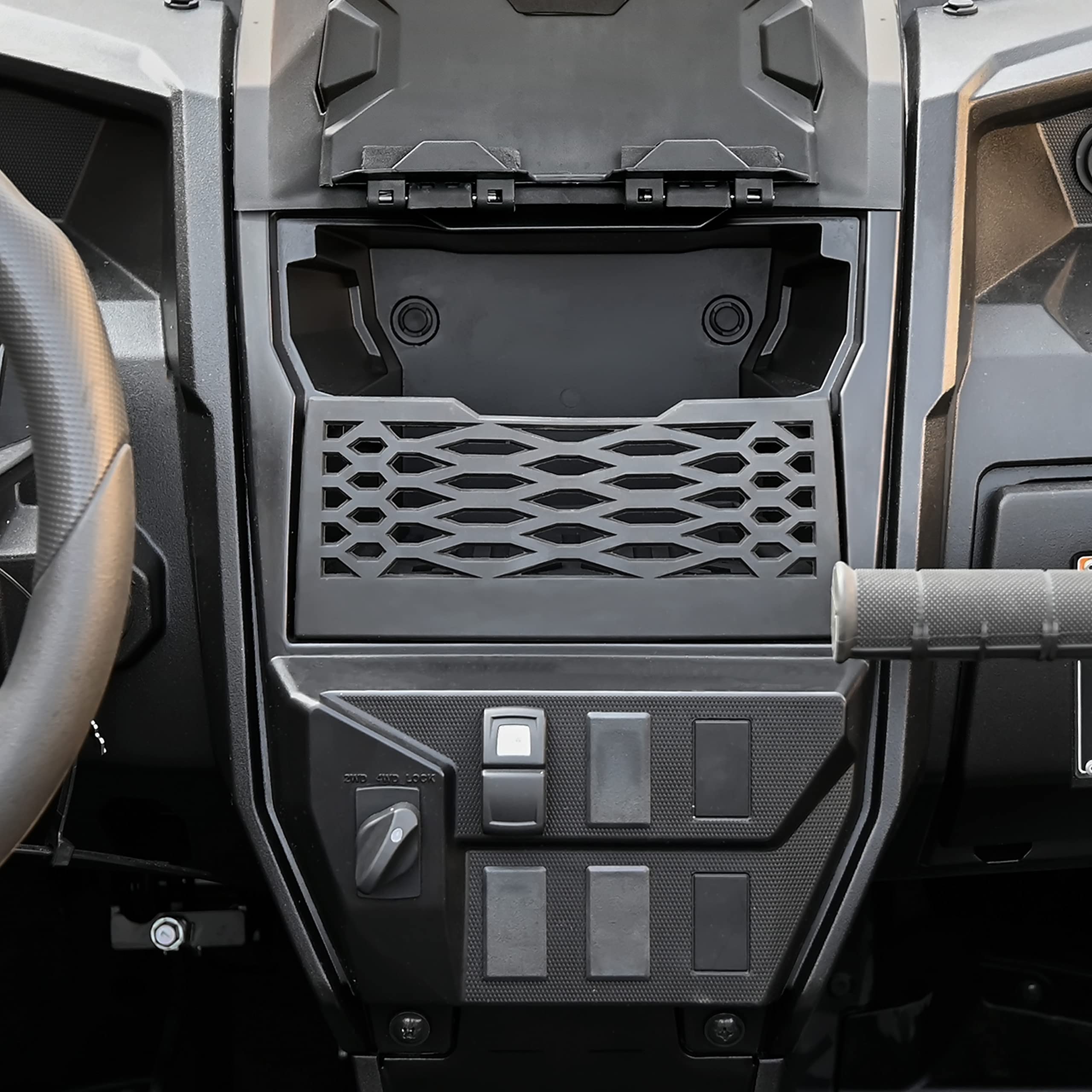 Sautvs Dashboard Dash Net With Anti-Slip Tray For Kawasaki Teryx, Under Dash Tray Anti-Slip Net For Kawasaki Teryx Krx 1000 2020