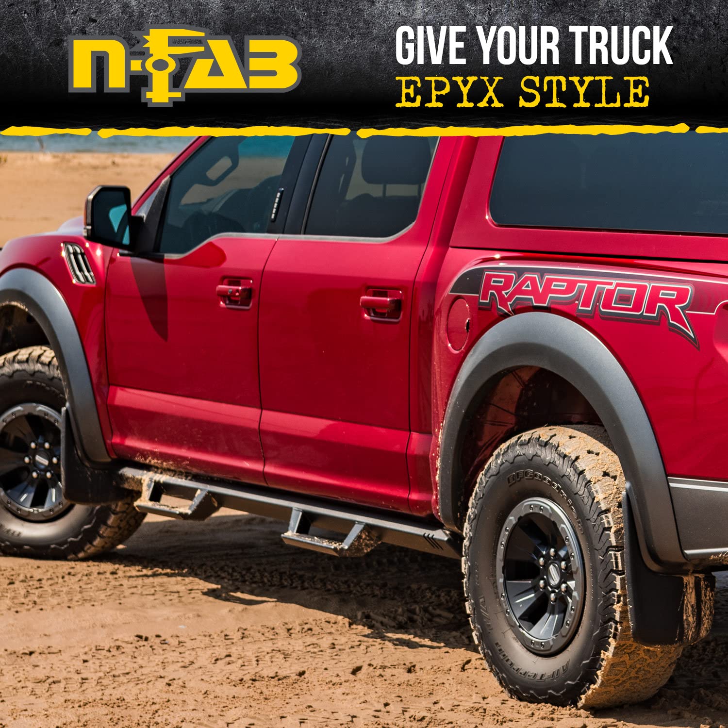 N-Fab Epyx Steps For Silverado/Sierra | Cab Length, Steel, Textured Black | Exc17Cc-Tx | Fits 2017-2019 Chevrolet Silverado/Gmc Sierra 2500 / 3500 2500 / 3500 Classic Model & Others