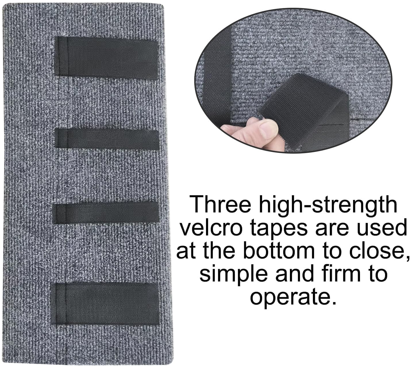 NEWFOM RV Step Covers 2 Pack, 18-23 Inch Wide RV Step Rug Camper Stair Cover for Manual & Electric RV Steps