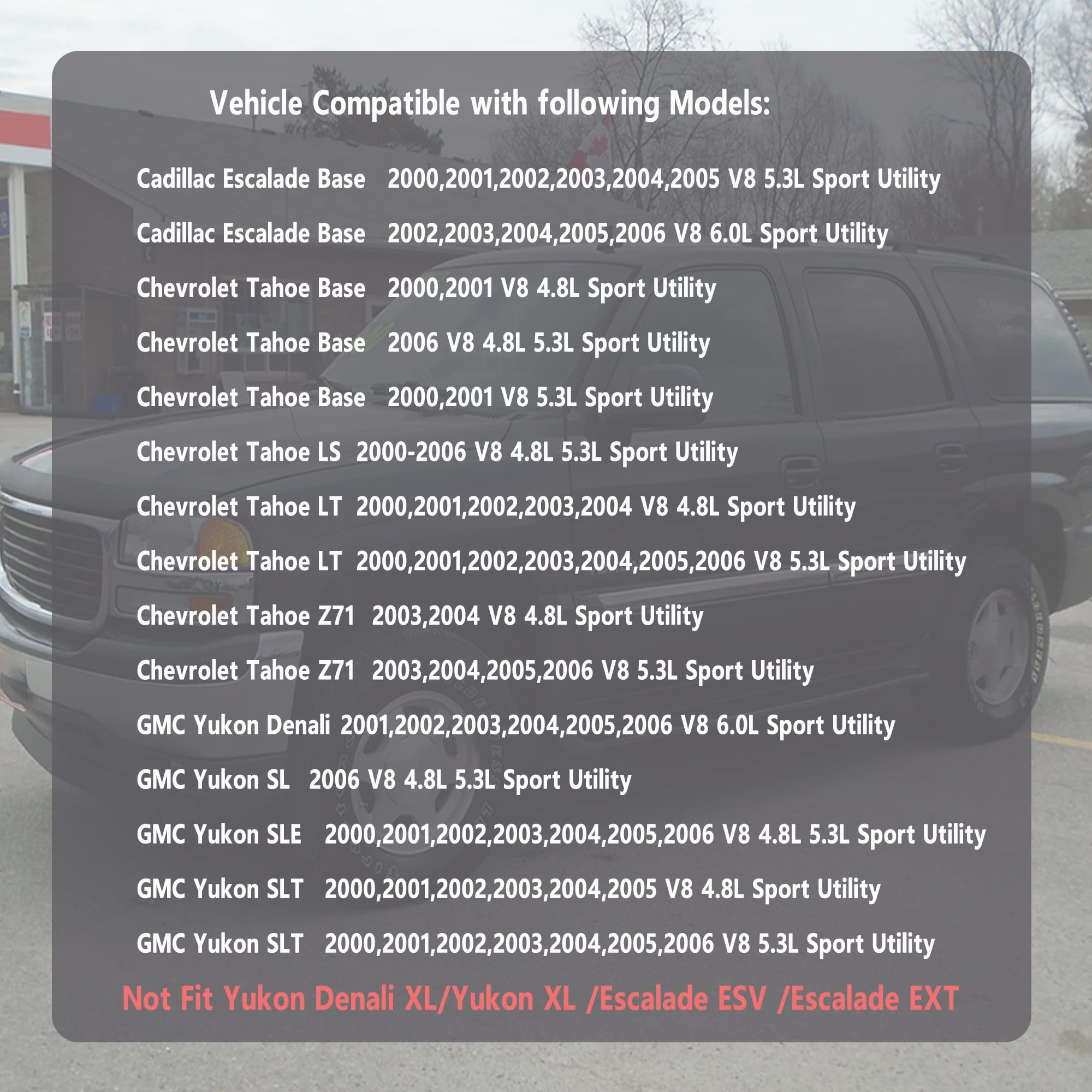 Fffauto 748-229 Rear Right Passengers Side Window Regulator Motor Compatible With 2000-2006 Cadillac Escalade,Chevrolet Tahoe,Gm