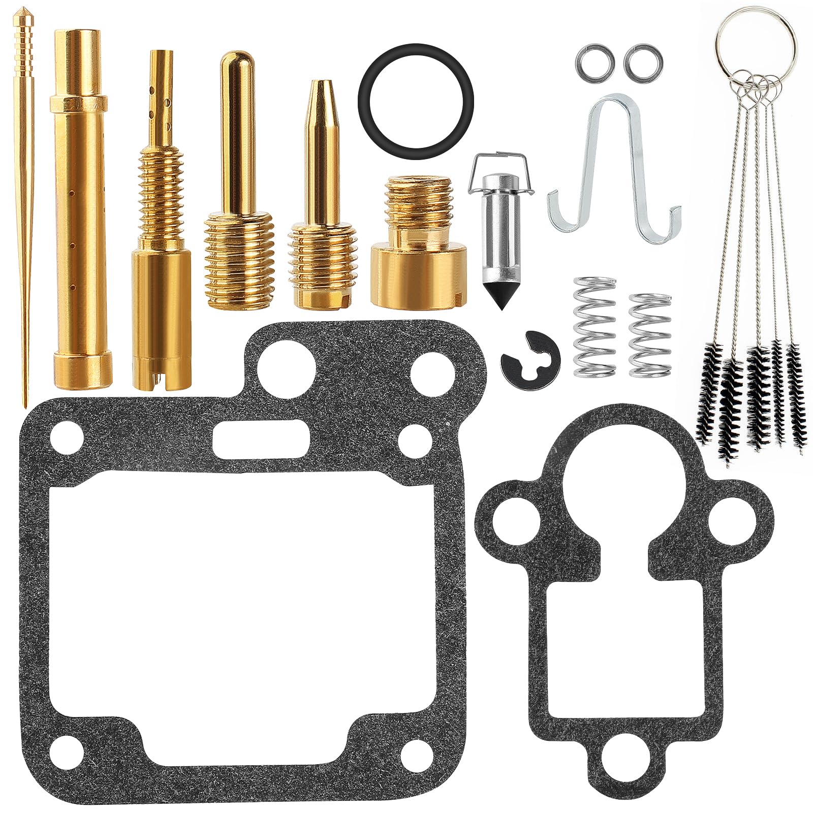 Qazaky Yfm80 Carburetor Rebuild Kit Compatible With Yamaha Raptor 80 Yfm80 Yfm80R Yfm80W Moto-4 Grizzly 80 Yfm80 Yfm80G Yfm80Gh Raptor 50 Yfm50 Yfm50R Badger 80 Yfm80 Champ 100 Yfm100 Carb Repair Set