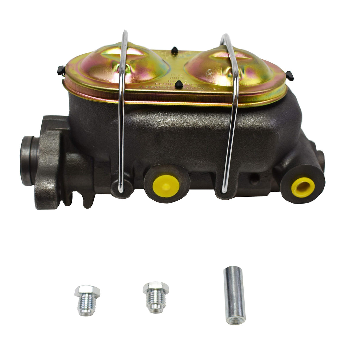 A-Team Performance - 4-Port Cast Iron Corvette Style Master Cylinder Disc/Drum D