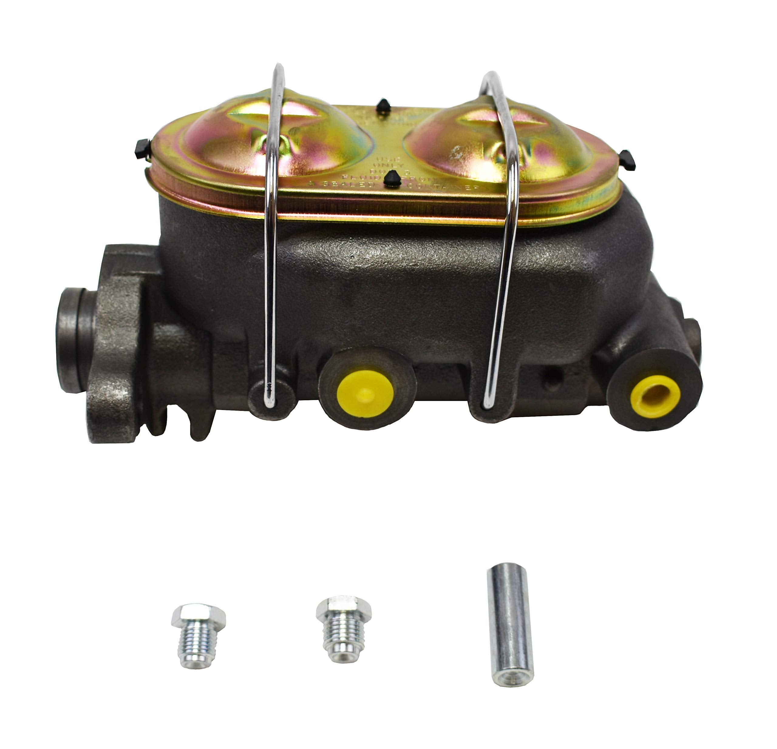 A-Team Performance - 4-Port Cast Iron Corvette Style Master Cylinder Disc/Drum Disc/Disc 9/16' And 1/2' Ports - Compatible With Gm Chevy Chevrolet