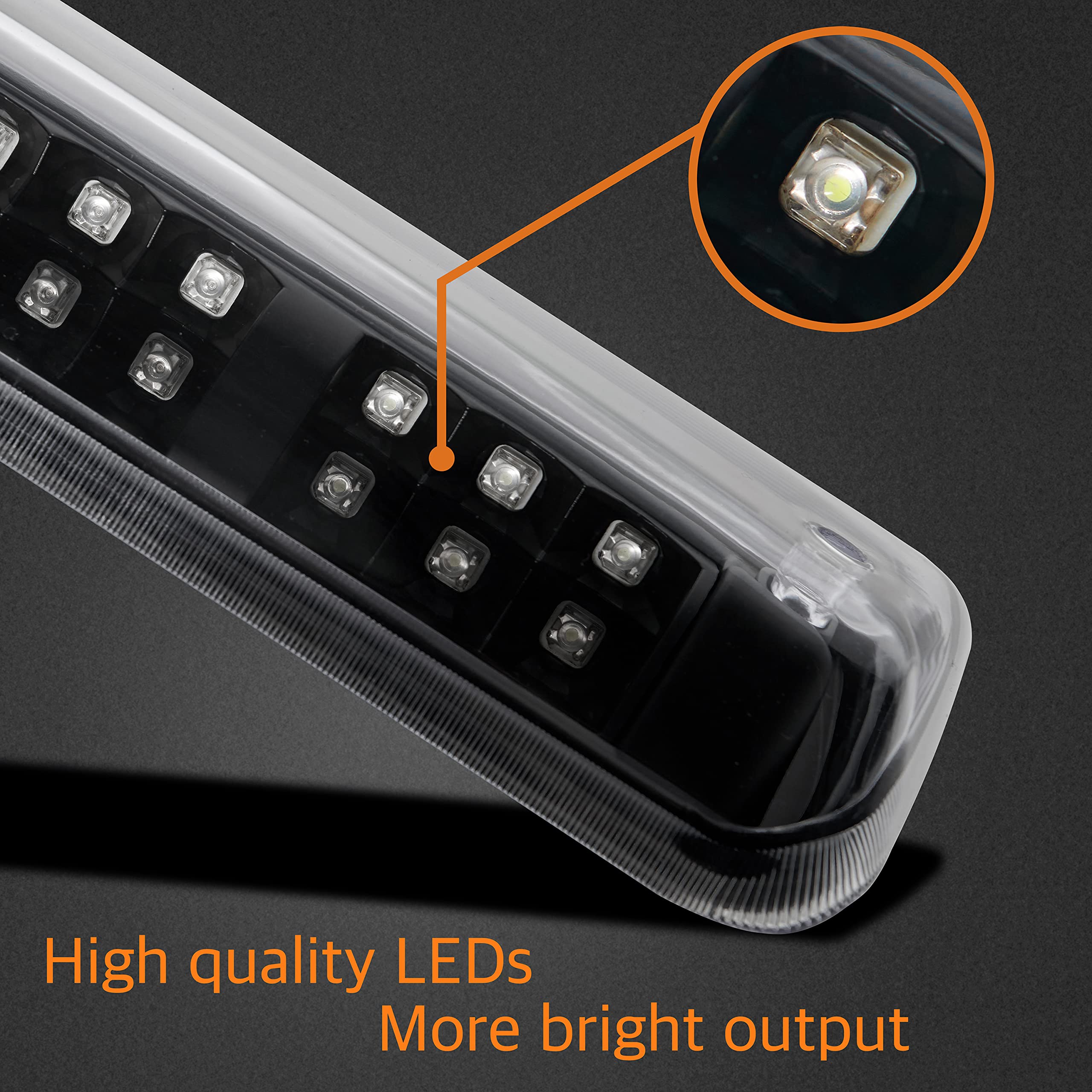 Cxdar Third 3Rd Brake Light Led For 2004 2005 2006 2007 2008 Ford F150, High Mount Rear Brake Lights Assembly For 04-08 F-150, W