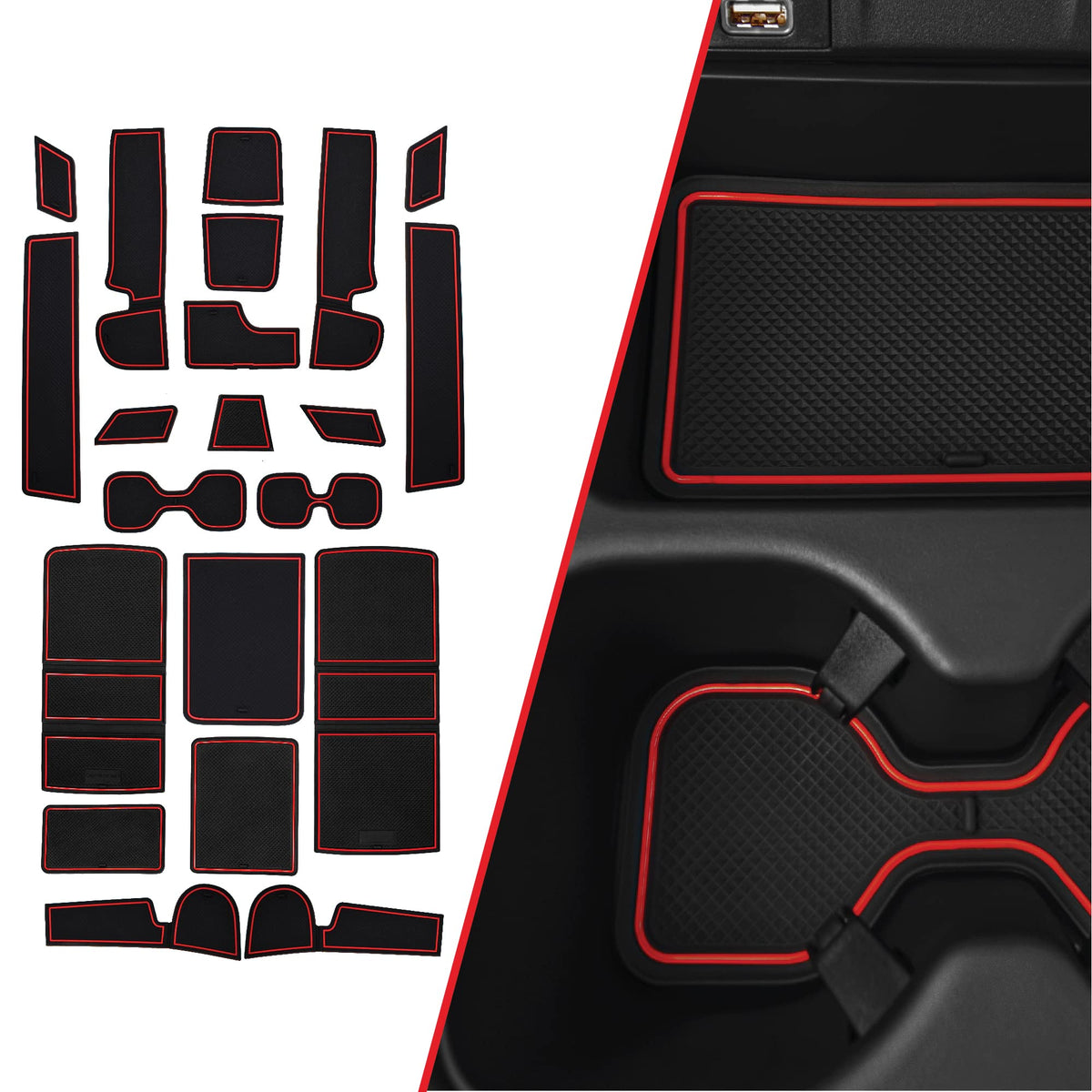 Cupholderhero Fits Honda Crv 2017-2022 Accessories - Premium Custom Non-Slip Anti-Dust Cup Holder Inserts, Center Console Liners