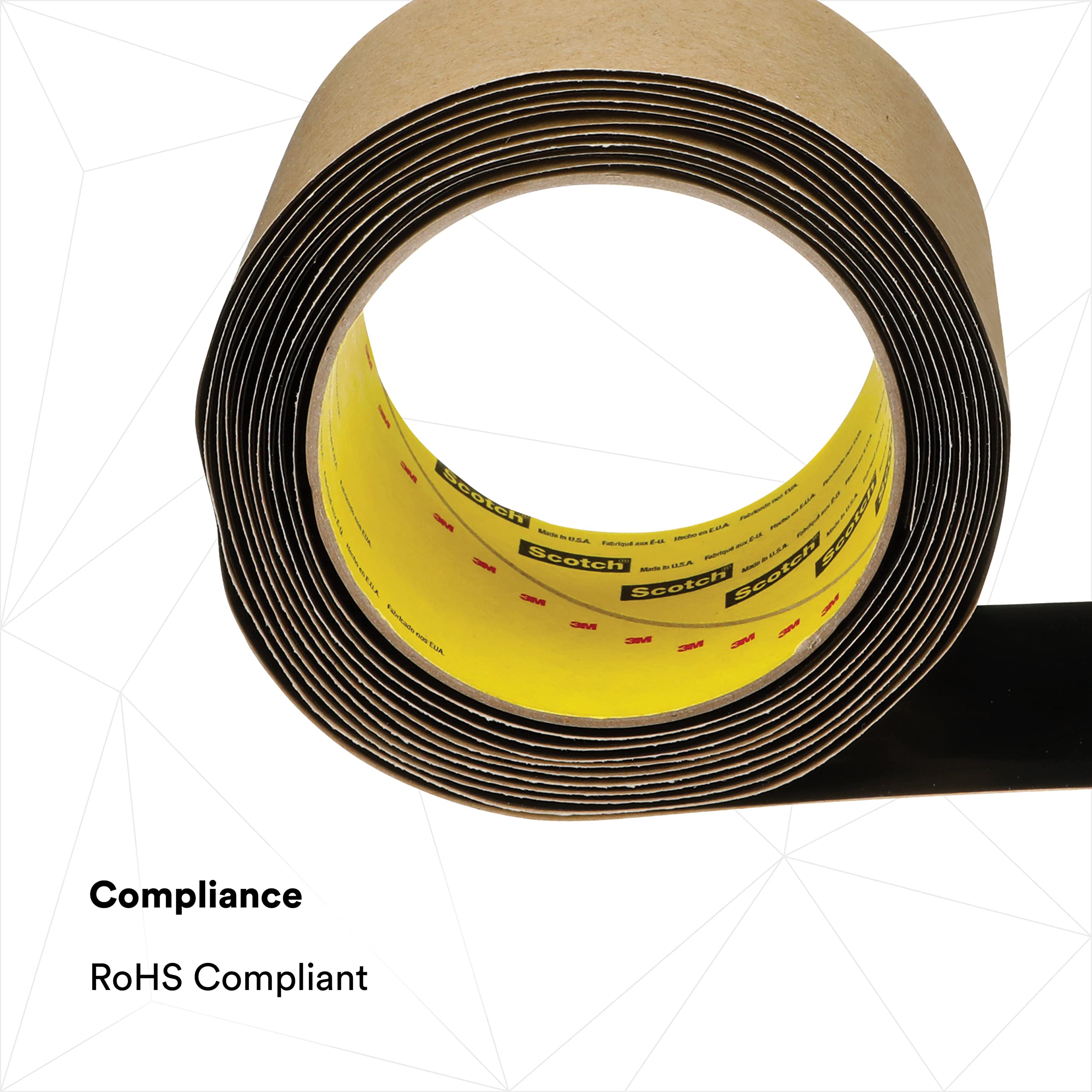 3M Scotch Electrical Moisture Sealant Roll 06147, 2-1/2 In X 10 Ft, 1 Roll/Carton, Black