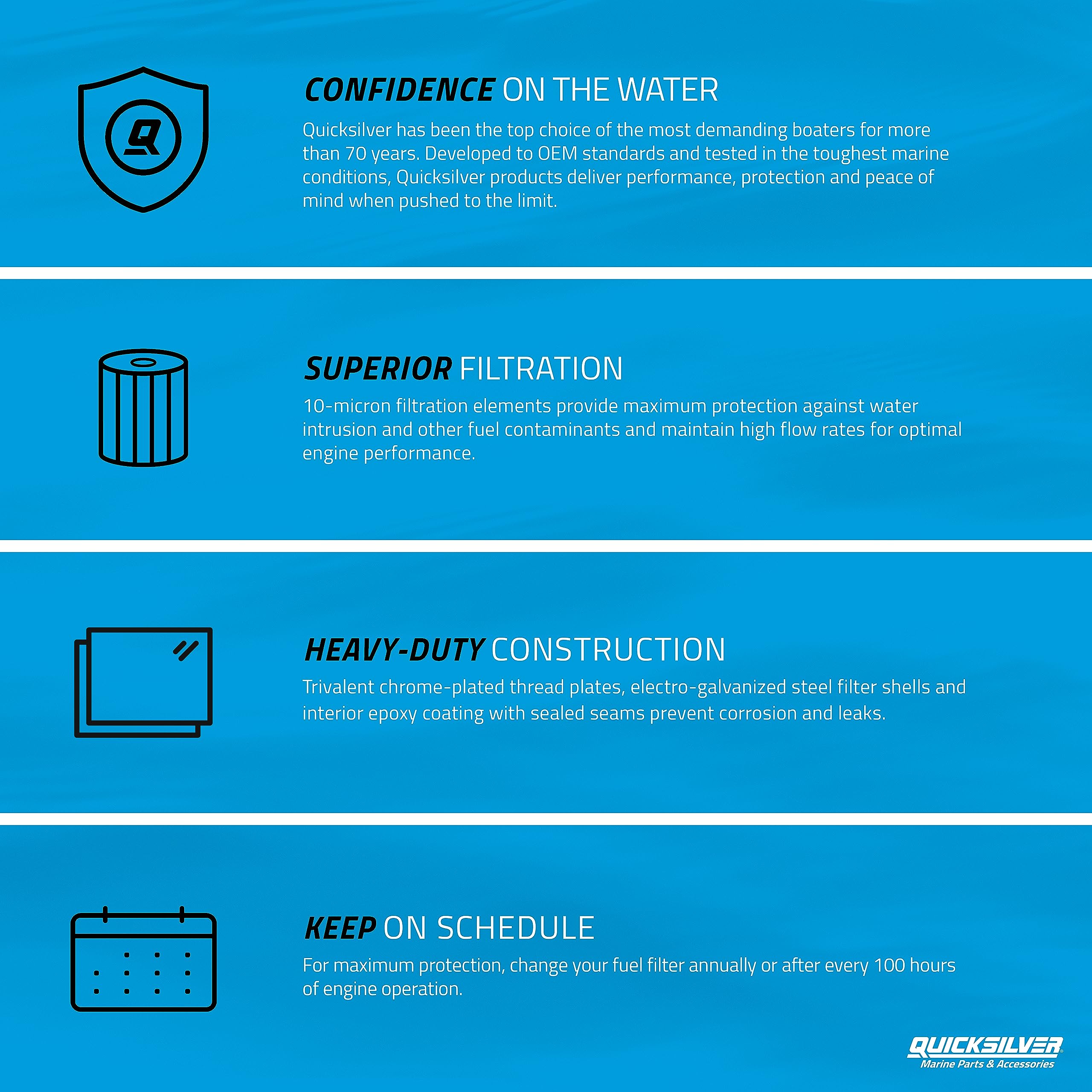 Quicksilver 8M0061975 Water Separating Fuel Filter - Omc