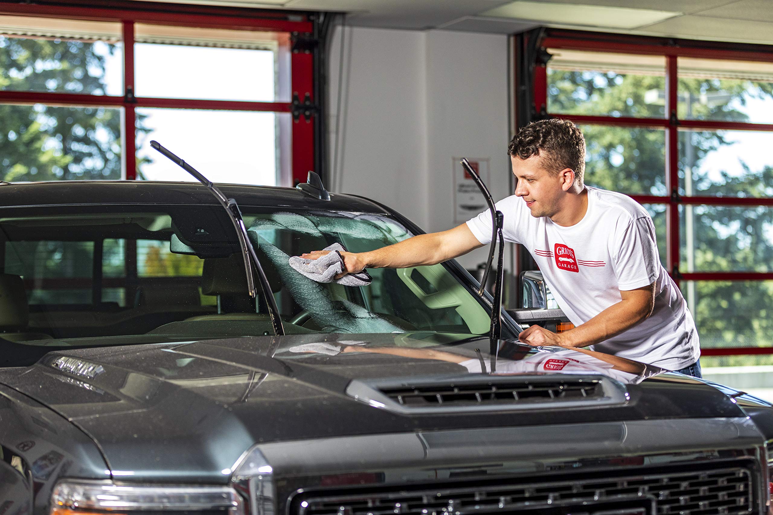 Griot'S Garage 55586 Pfm Terry Weave Towel, 16'' X 16'', Grey (Set Of 2)