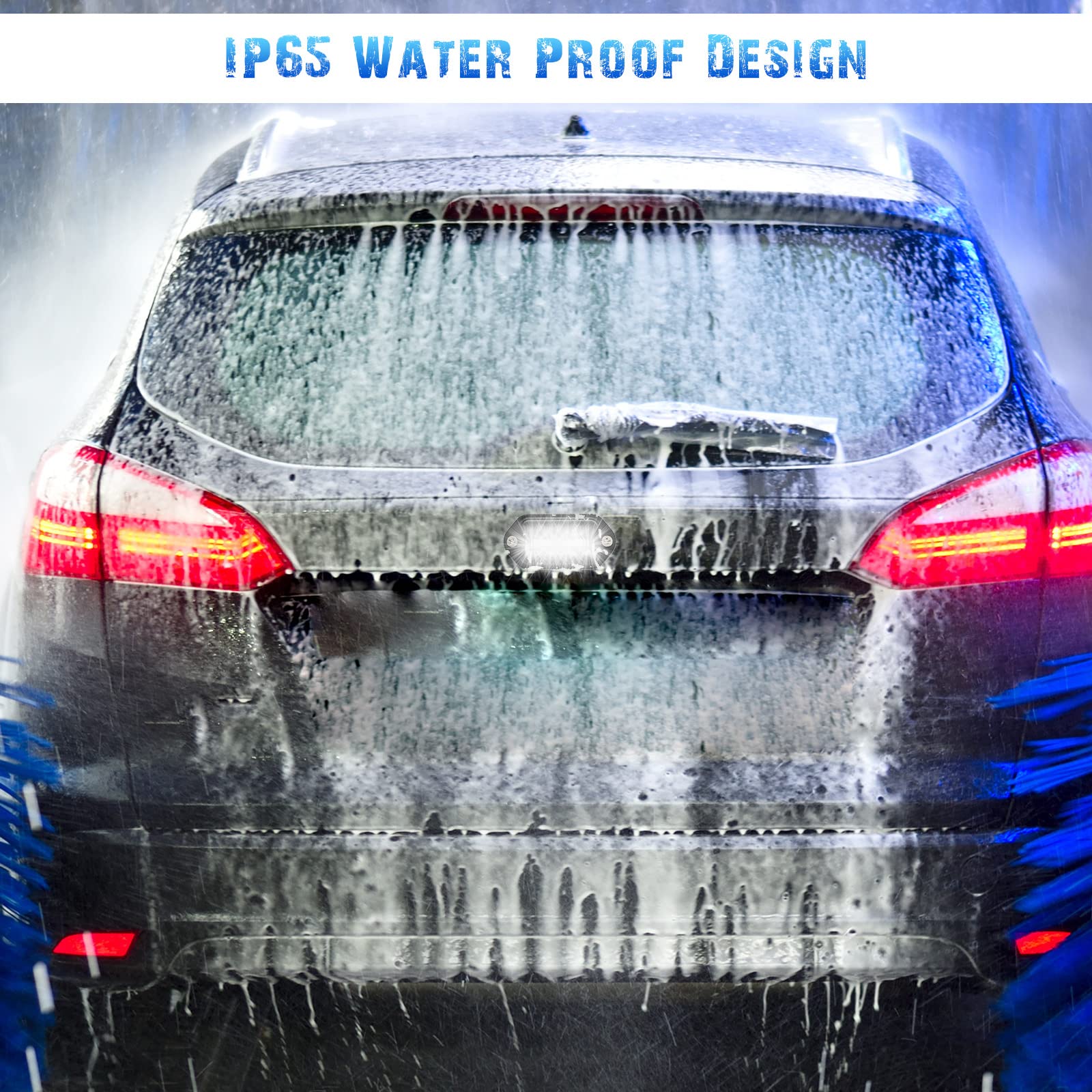 Mudder 16 Packs 12V 6 Led License Plate Light Waterproof License Plate Lamp Taillight For Truck Suv Trailer Rv Trucks And Boats