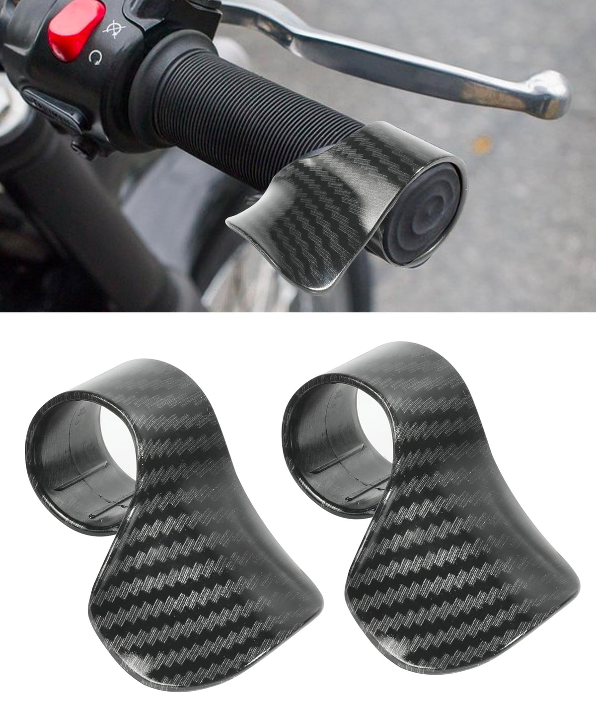 Racoona 2Pcs Motorcyle Cruise Control,Motorcycle Throttle Assist,Car Accessories Motorcycle Throttle Holder Motorcycle Throttle 