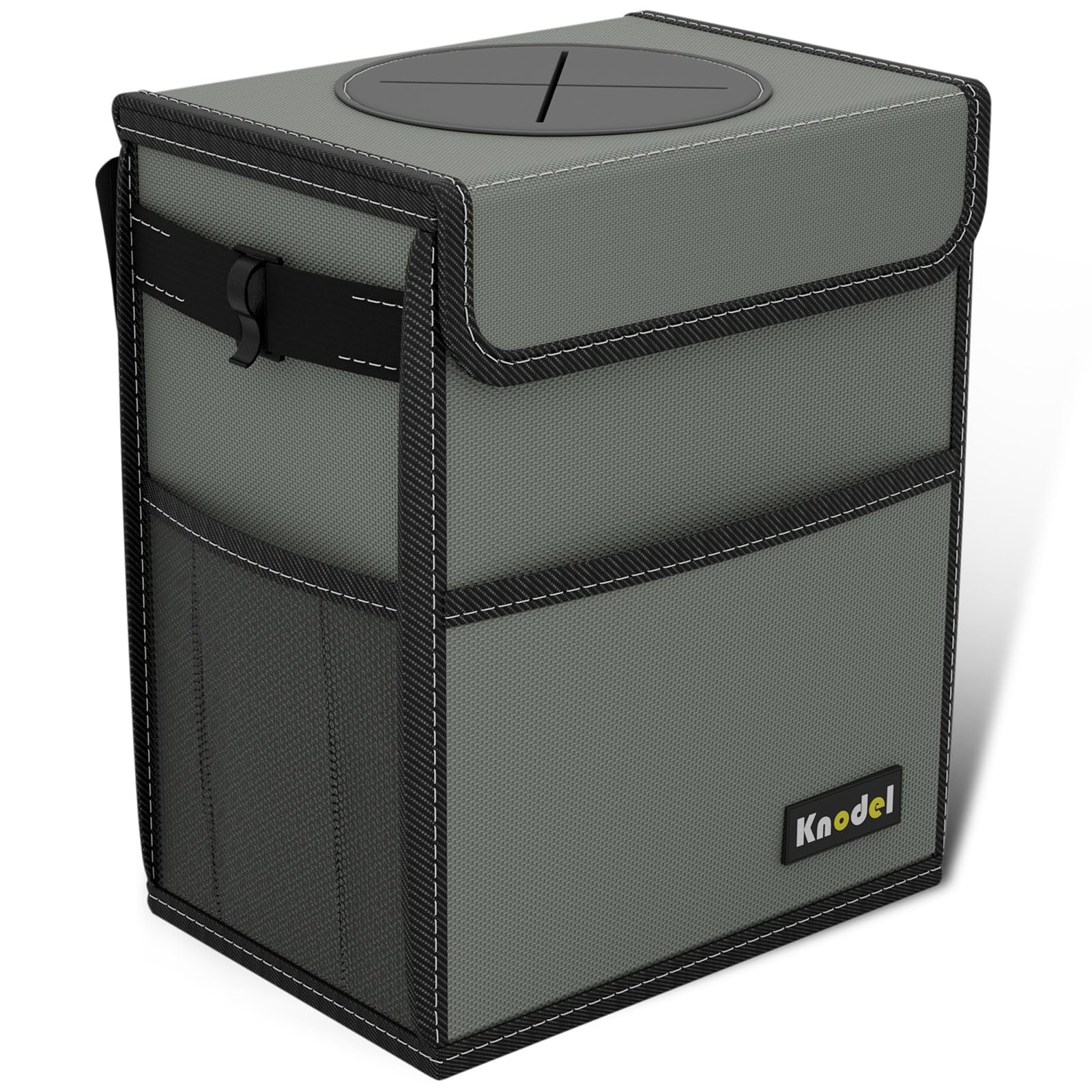 Knodel Car Trash Can, Waterproof Car Garbage Can, Car Trash Bag With Lid, Leak-Proof Car Trash Bin, Car Trash Hanging (Medium, G