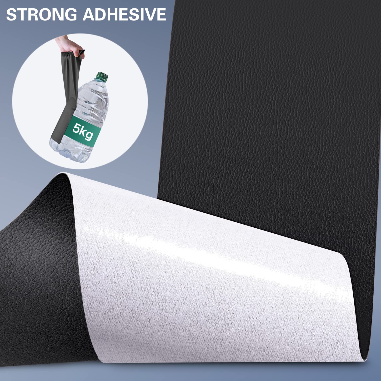 Yikda Self Adhesive Leather Repair Patch Kit, 16 In X 63 In Large Vinyl Leather Repair Tape For Furniture, Car Seat, Couch, Sofa