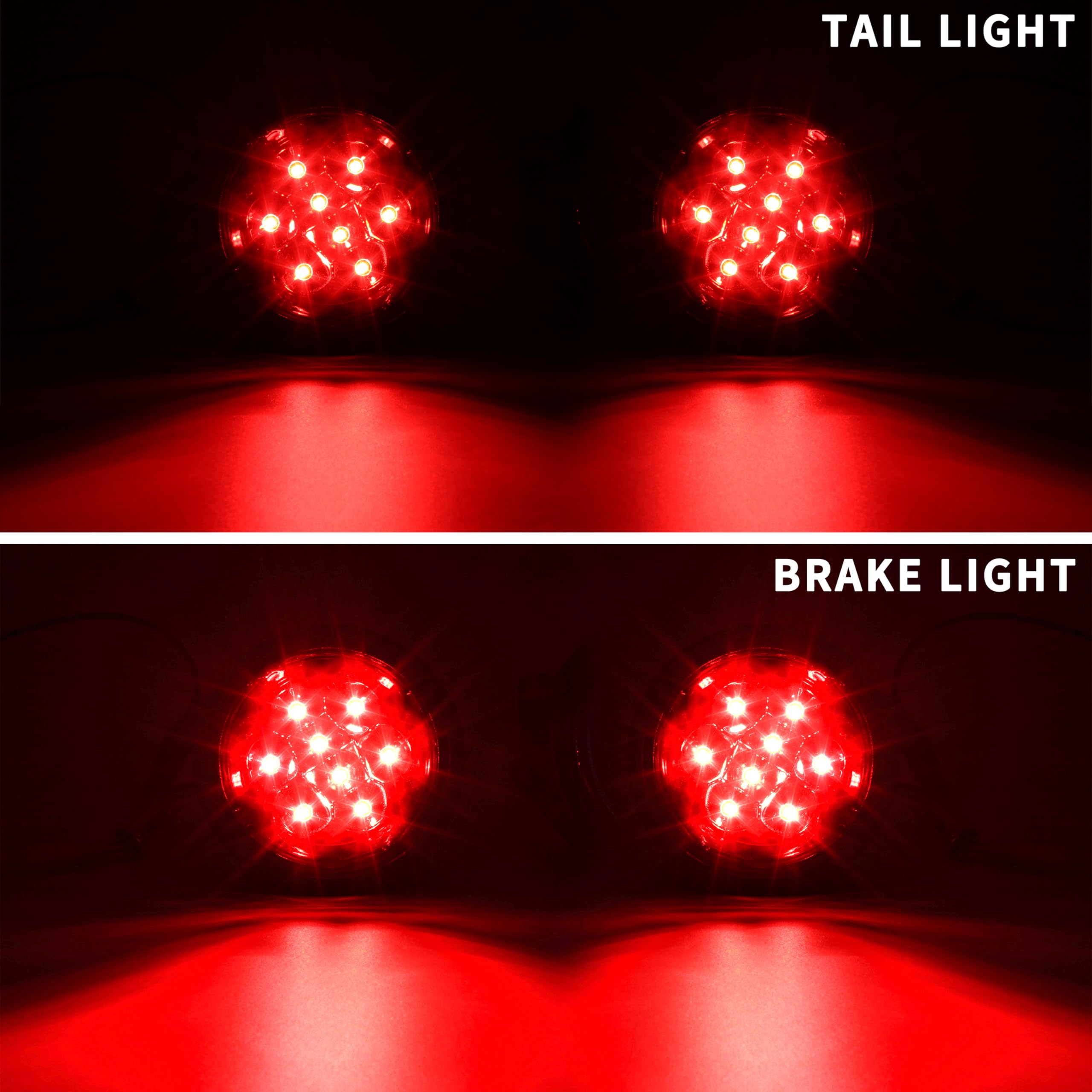 Sautvs Led Taillights Assembly For Can Am Outlander, Smoked Black Rear Brake Stop Lights Tail Lamps Fit For Can-Am Outlander/Commander/Maverick 2011-2022 Accessories, Replace Oem# 710001645, 2Pcs