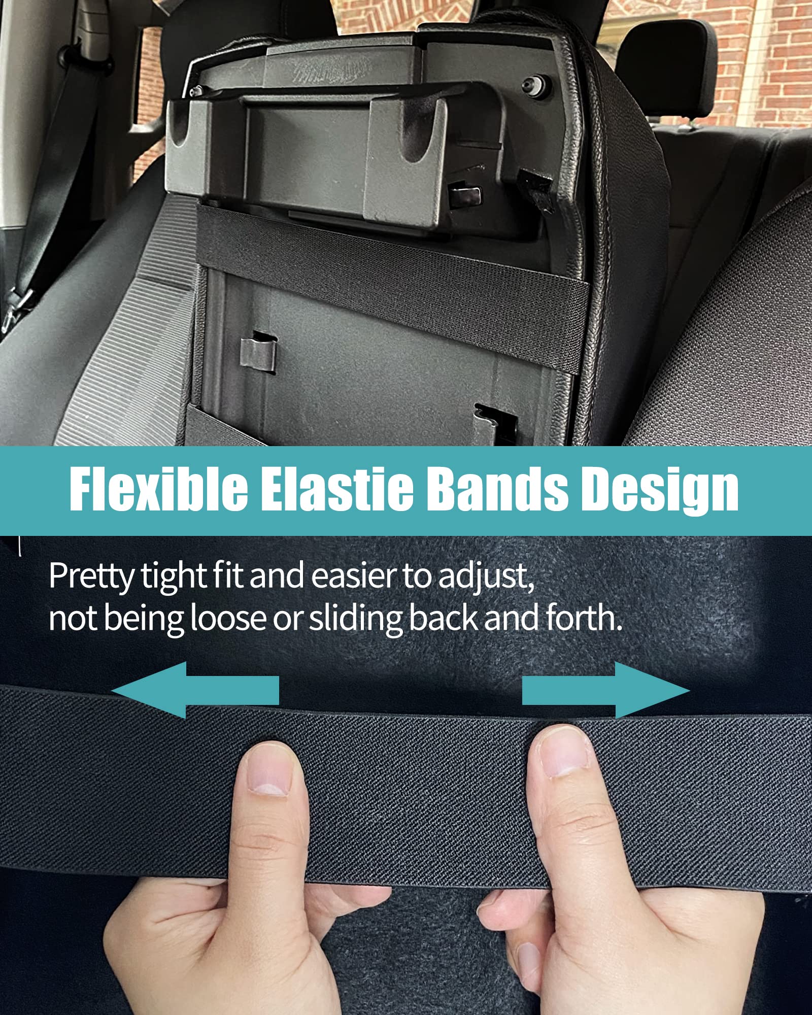 Truck Center Console Cover Compatible With Ford F150 F250 F350 F450 Expedition, Arm Rest Cover Pad Leather Middle Console Lid Se