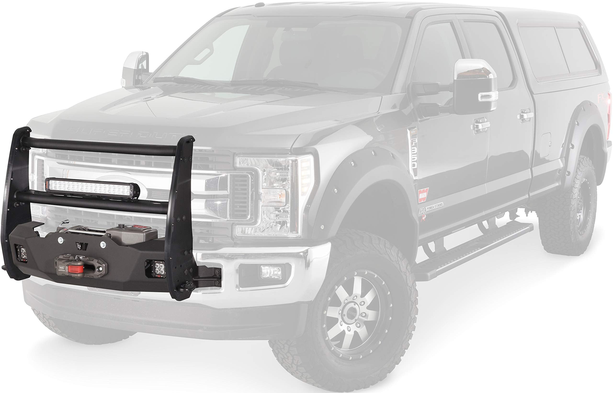 Warn 102957 Gen Iii Trans4Mer Center Grille Guard Tube Bar, Fits: Ford Super Duty (2017-2019)
