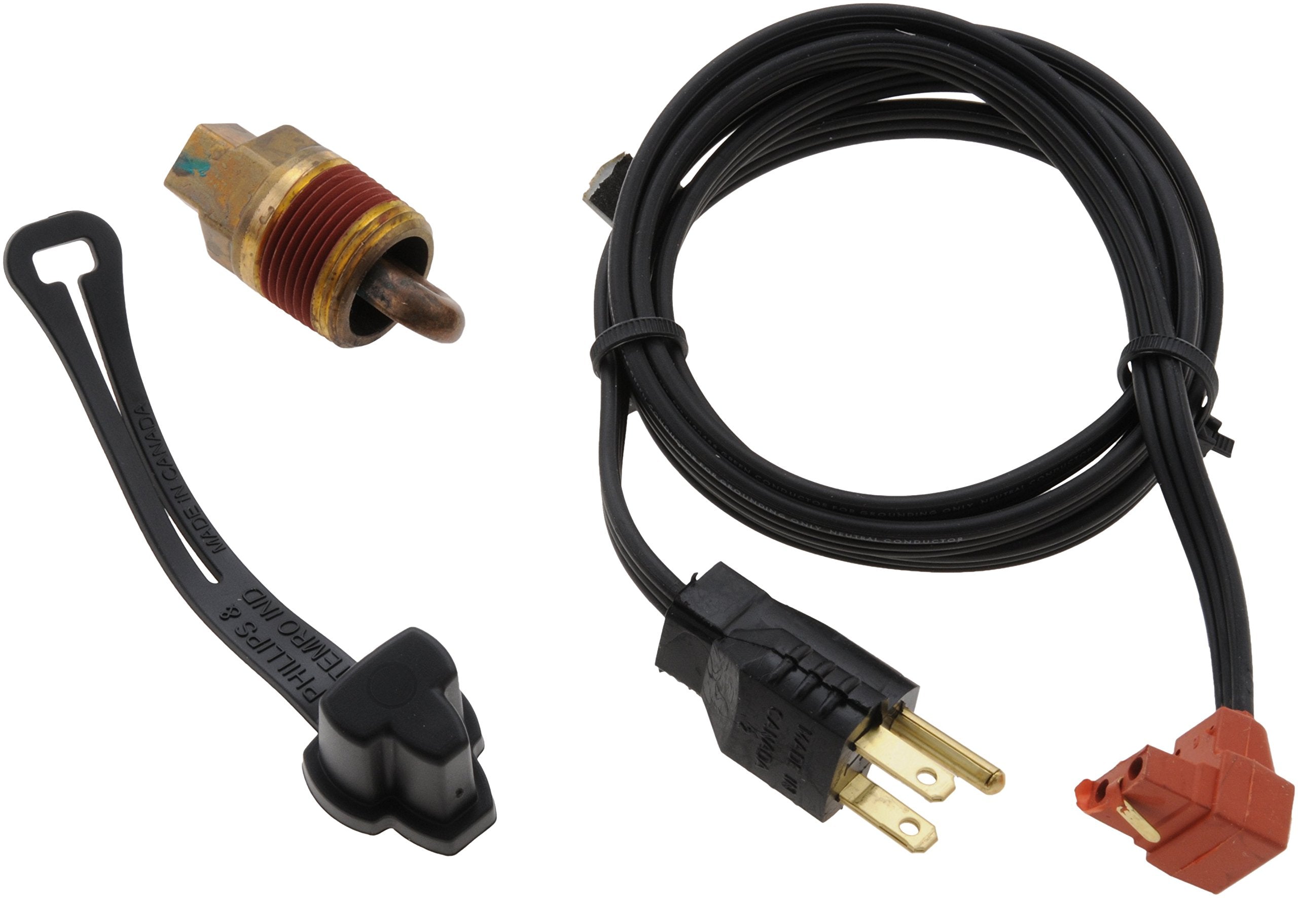 Zerostart 3100002 Engine Block Heater for Ford, Jaguar, Mazda, Lincoln, Volvo, 3/4'' NPT Thread | CSA Approved | 120 Volts | 400