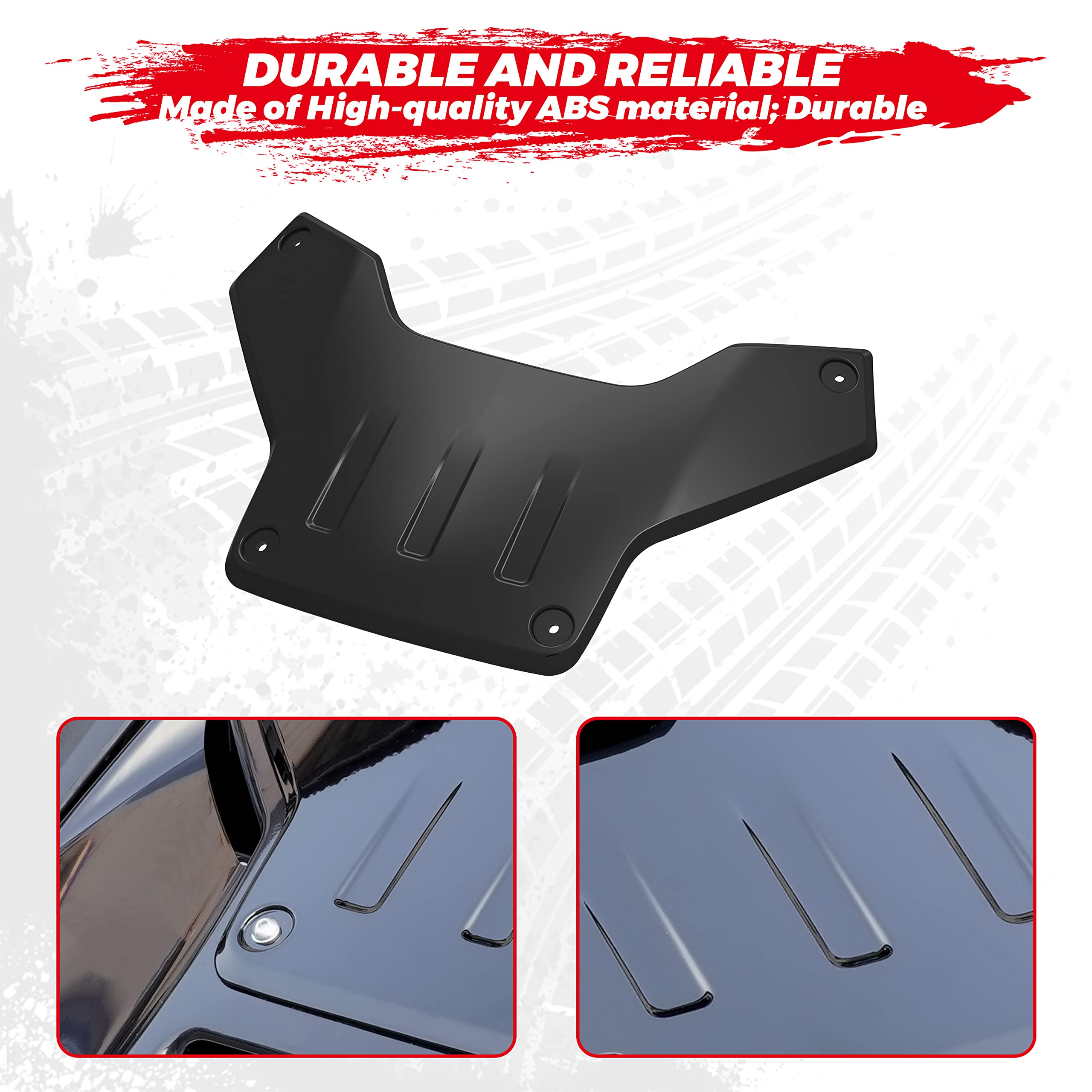 Sautvs Black Classic Hood Accent Panel For Can-Am Ryker, Vertical Stripe Style Black Hood Accent For Can-Am Ryker 600 900 & Ryker Rally Edition 2019-2025 Accessories