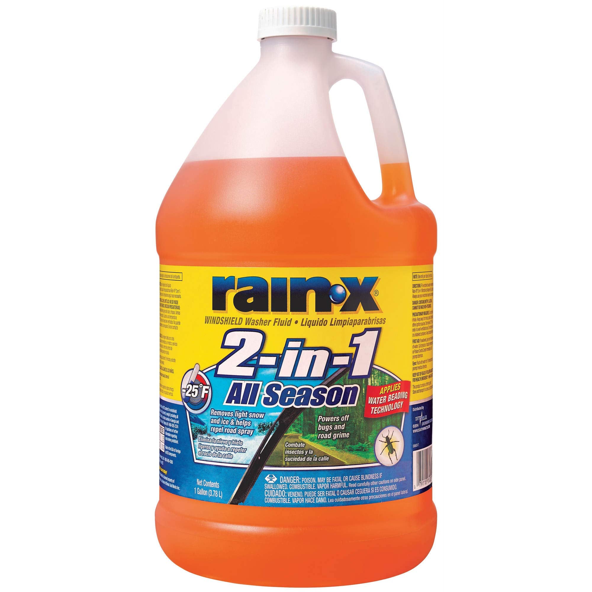 Rain-X 2 Pack 2 In 1 All Season (-25) Washer Fluid Net Wt 255.63 Fl Oz, 255.63 Fluid Ounce