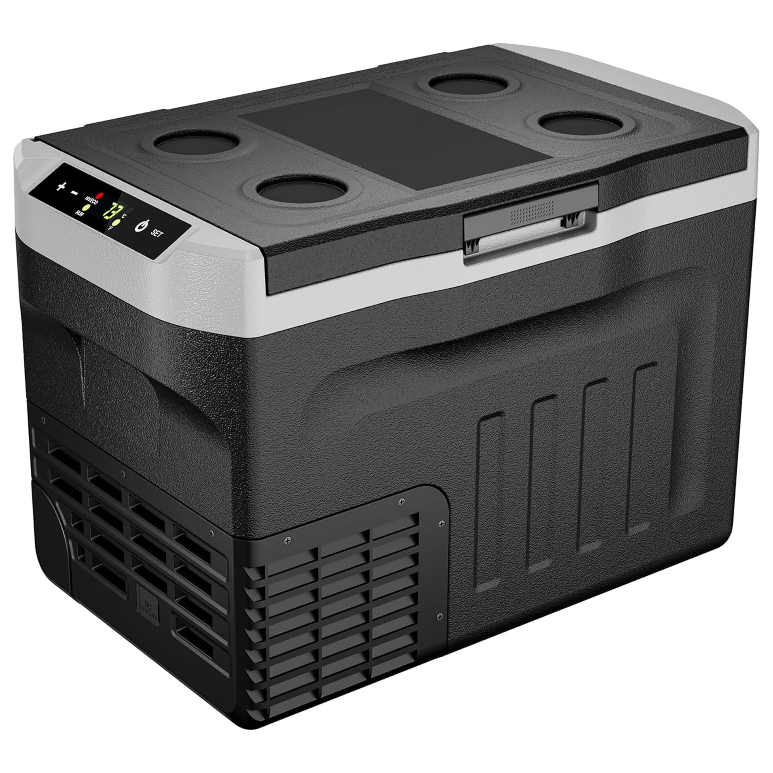 EUHOMY 12 Volt Refrigerator, 32QT(30L) 12V Cooler, Compressor Electric Cooler -4?~68?, 12V Fridge 12/24V DC 100-240V AC, Portabl