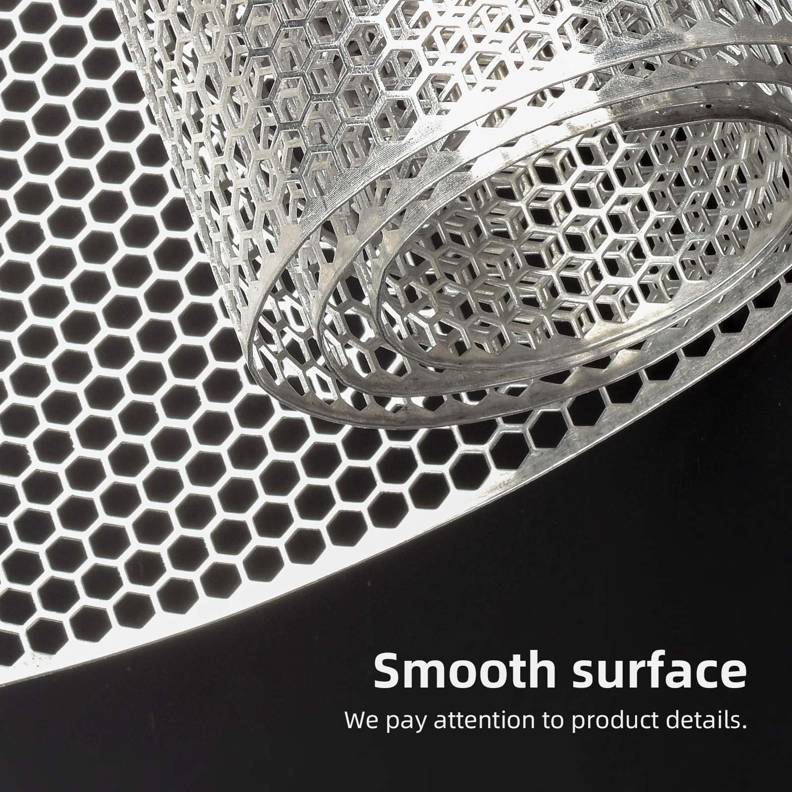 Aggauto Universal 40'X13' Car Grill Mesh - Aluminum Alloy Automotive Grille Insert Bumper Honeycomb Hole 6Mm Spacing 1Mm, One Of The Most Multifunctional Shape Grids Silver