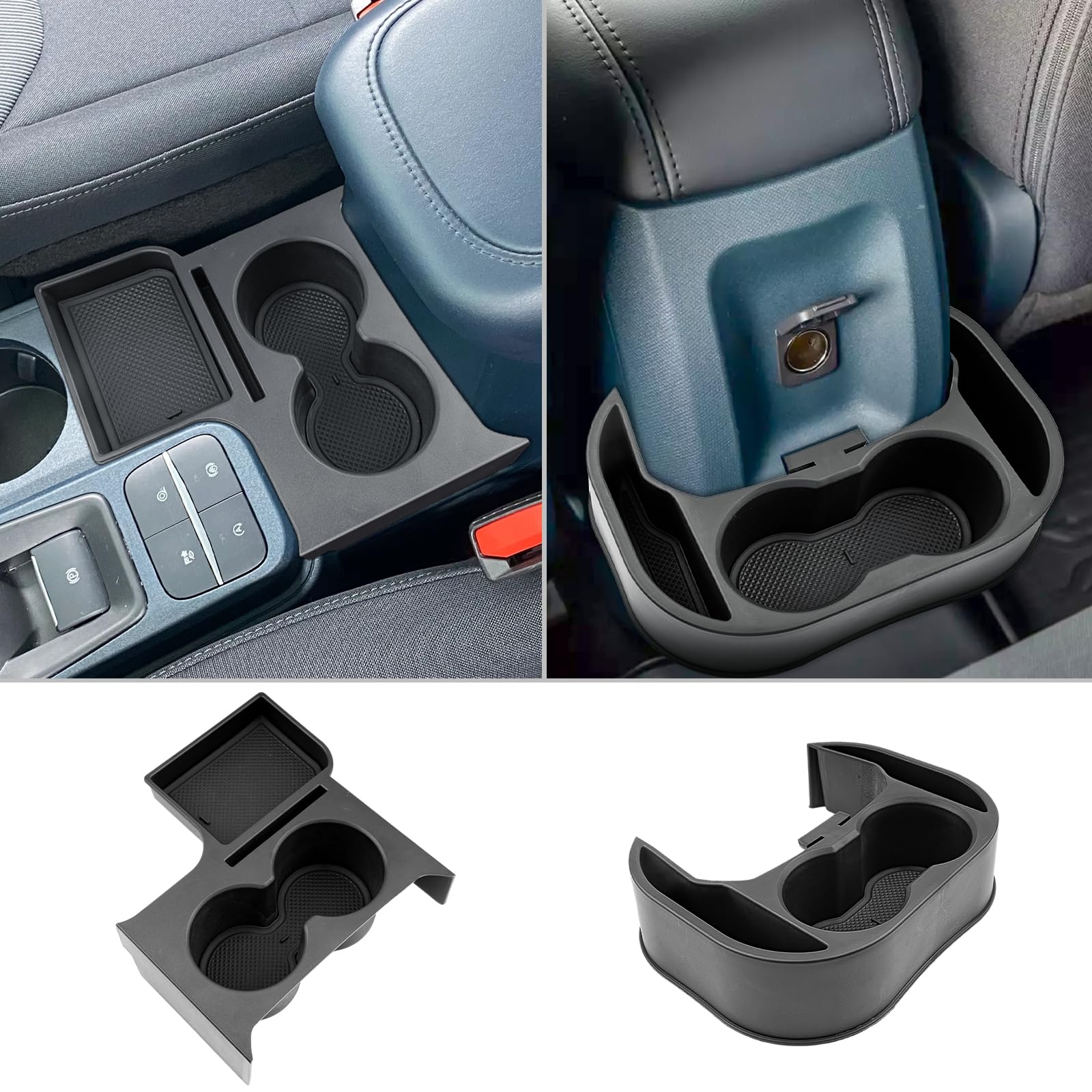 Cdefg 2022-2024 Maverick Car Cup Holder Organizer For Maverick Center Console Cupholders Expander Fit For First Row And Second R