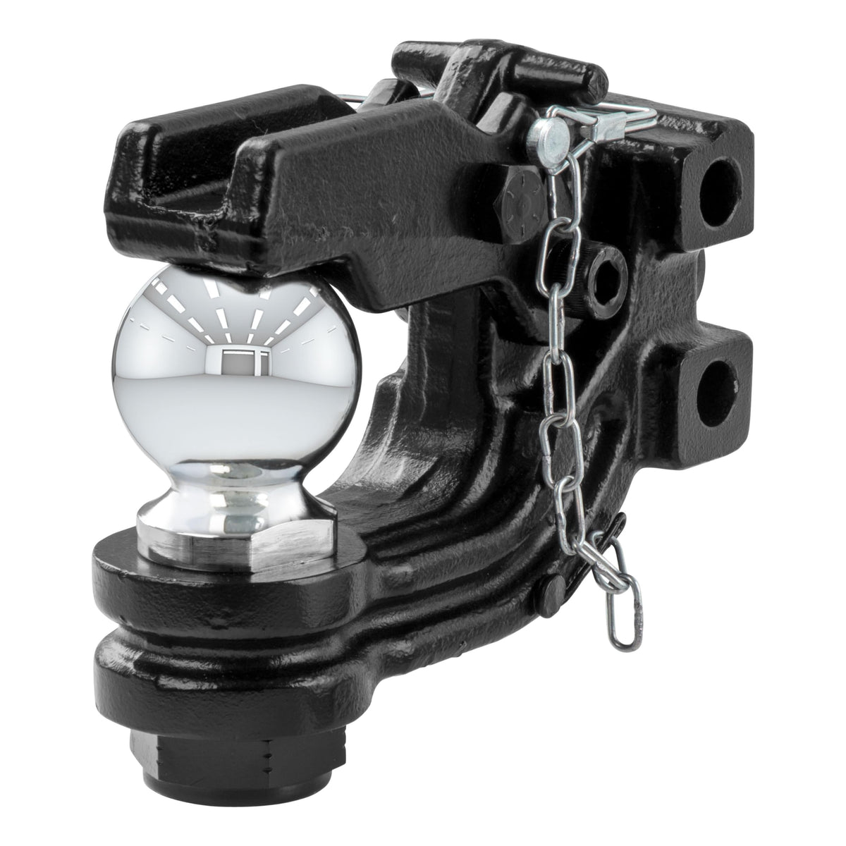 Curt 45920 Channel Mount Pintle Attachment With 2-5/16-Inch Ball, 13,000 Lbs, Shank Required , Black
