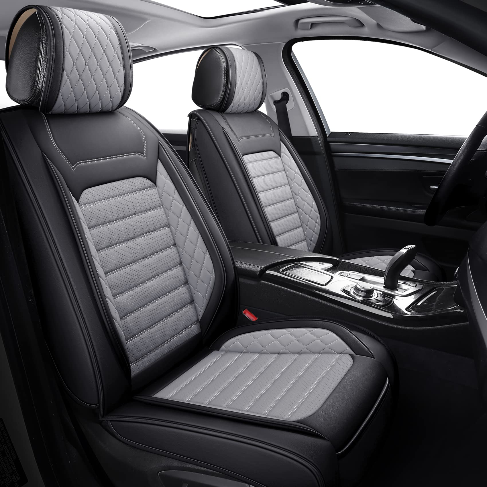 Aierxuan Leather Car Seat Covers Universal Fit Toyota Highlander 4Runner Nissan Altima Honda Chevy Impala Colorado Cruze Malibu 