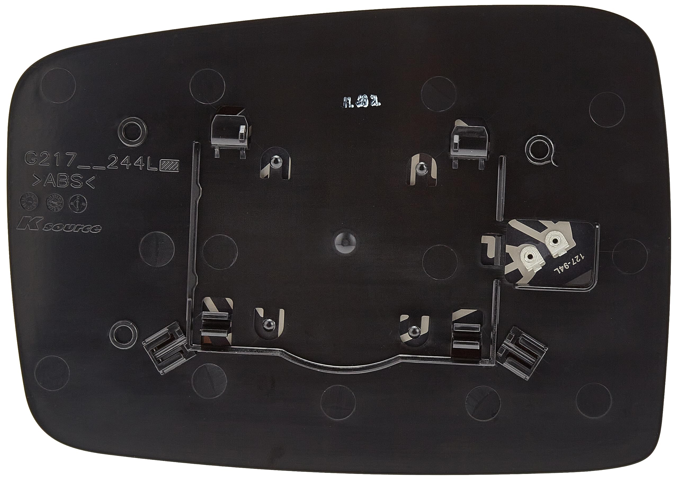 Fit System 33244 Driver Side Heated Mirror Glass W/Backing Plate, Dodge Ram Pick-Up 1500, Ram Pick-Up 2500, 3500, 6 3/8'' X 9''