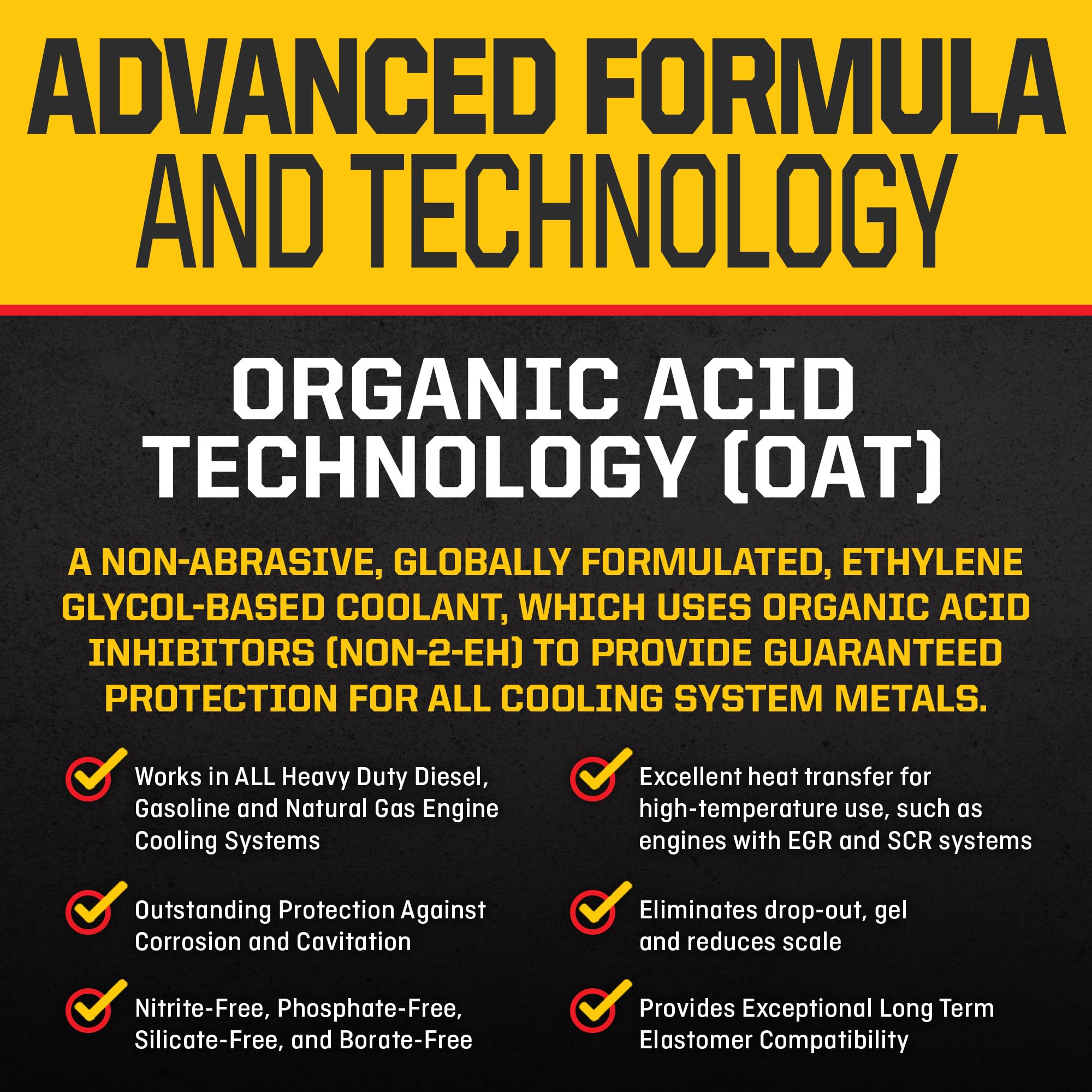 Peak Final Charge Global Extended Life 50/50 Prediluted Antifreeze/Coolant For All Heavy Duty Engine Cooling Systems, 1 Gal.