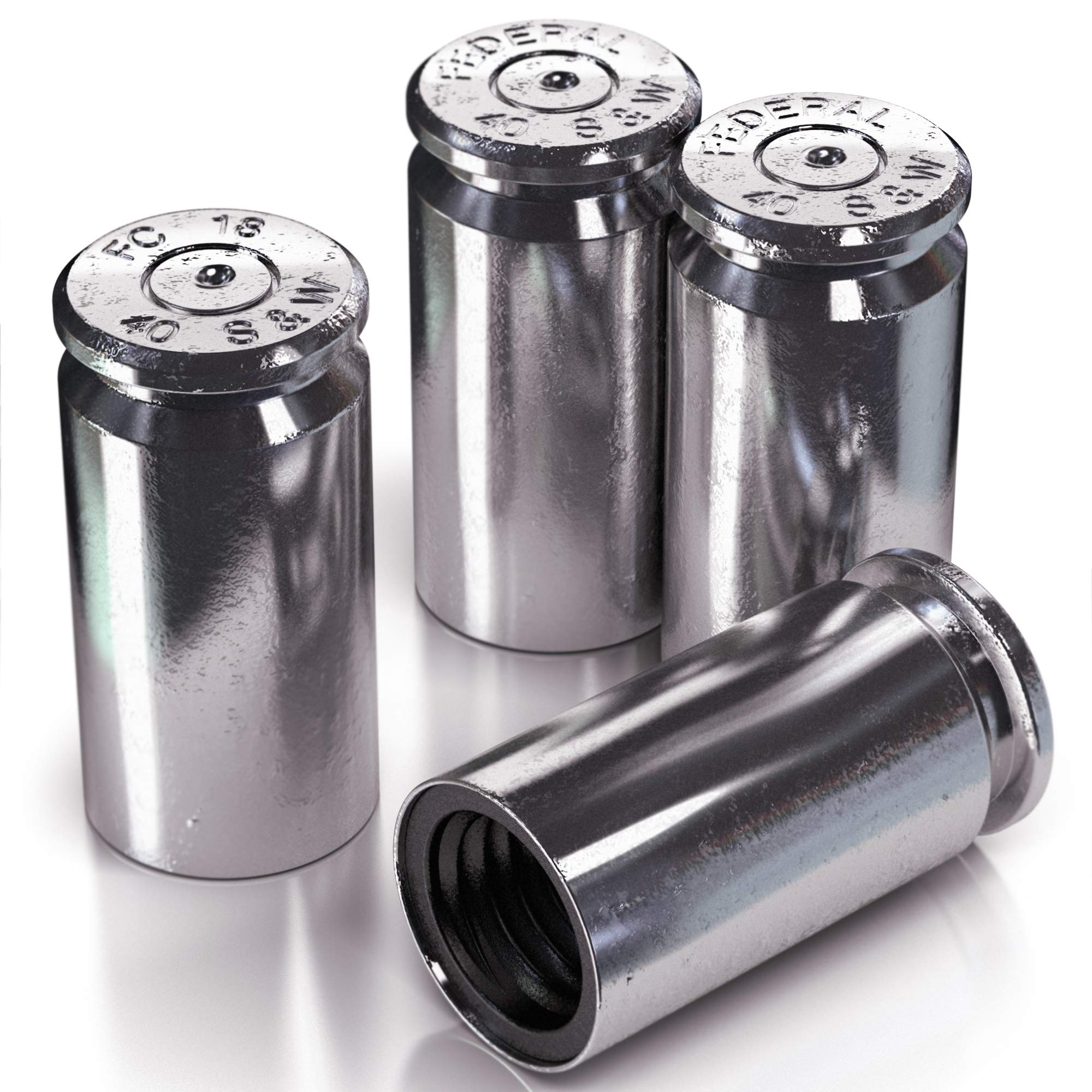 Real .40 Caliber Casing Valve Stem Tire Cap - Once-Fired Bullet Tactical Style Tire Caps - Unique Accessories For Cars, Suvs, Tr
