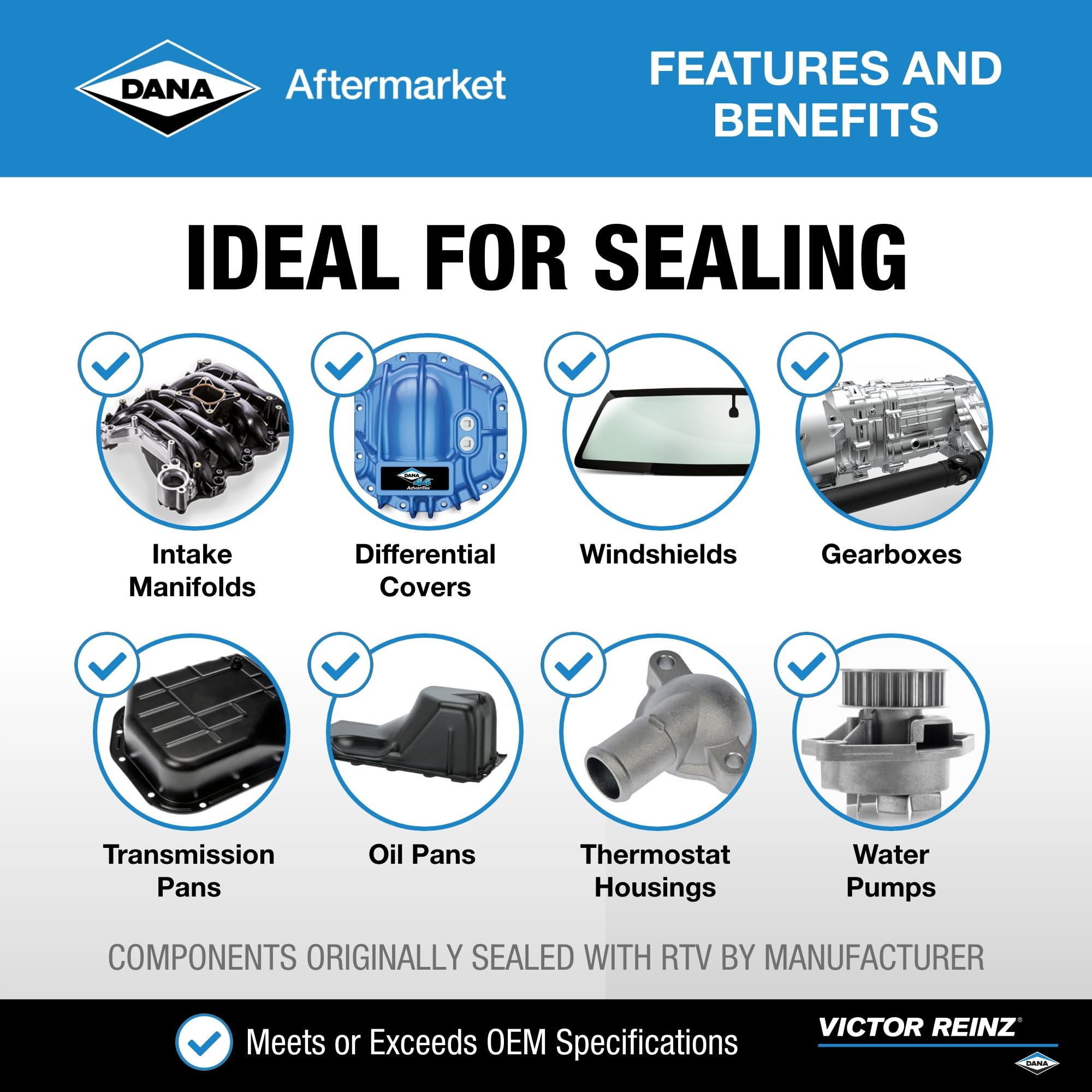 Victor Reinz 70-31414-20 Reinzosil RTV Silicone - 200 ml Tube