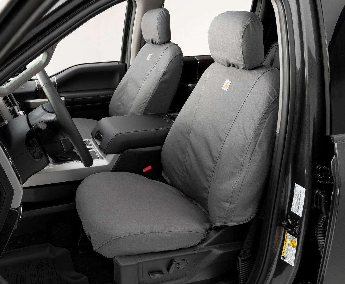 Covercraft Carhartt Seatsaver Custom Seat Covers For 2016-2023 Toyota Tacoma, Ssc2509Cagy, 1St Row Bucket Seats, Gravel
