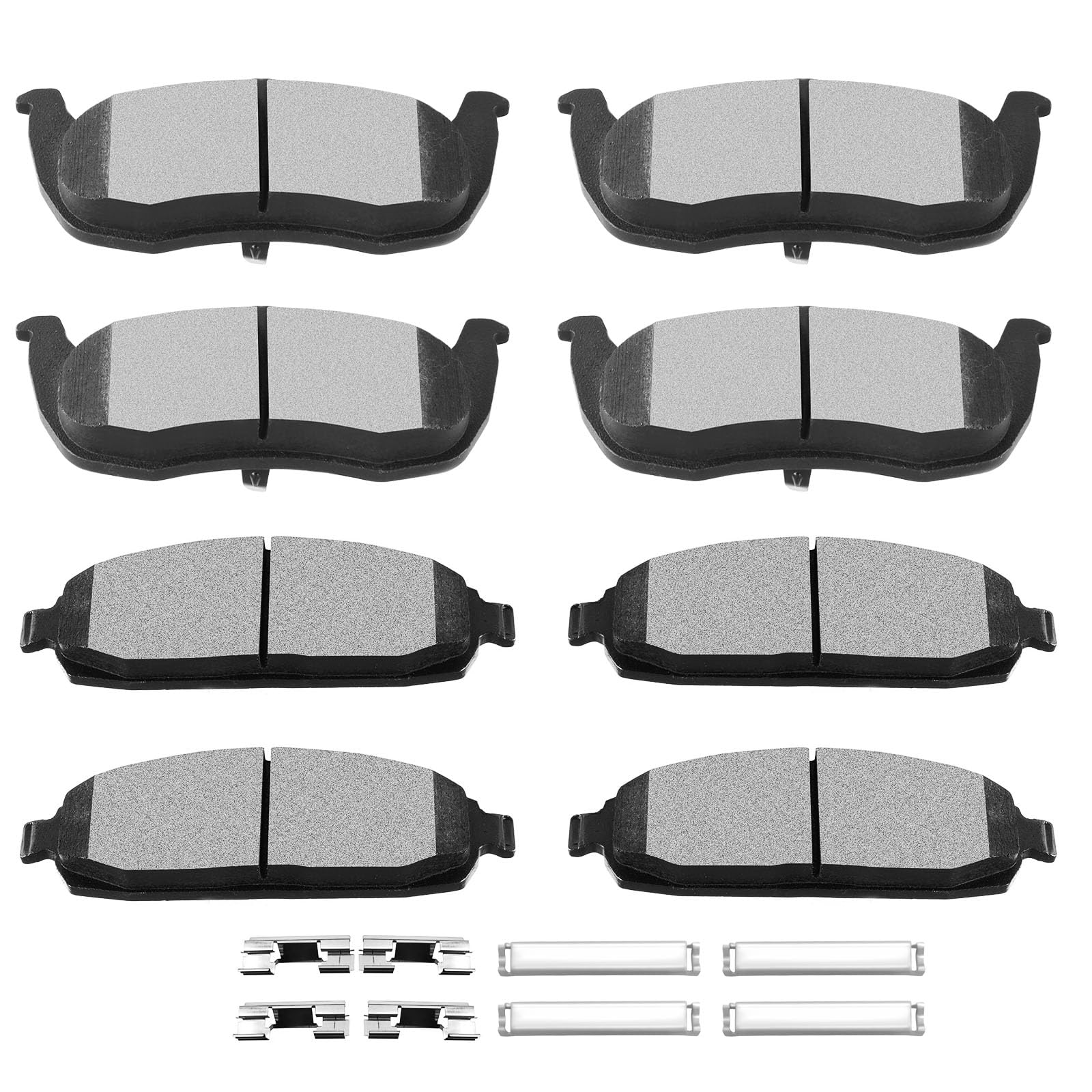 Ceramic Brake Pads Kits,Scitoo 8Pcs Brakes Pads Set Fit For 2006-2010 For Jeep Commander,2005-2010 For Jeep Grand For Cherokee