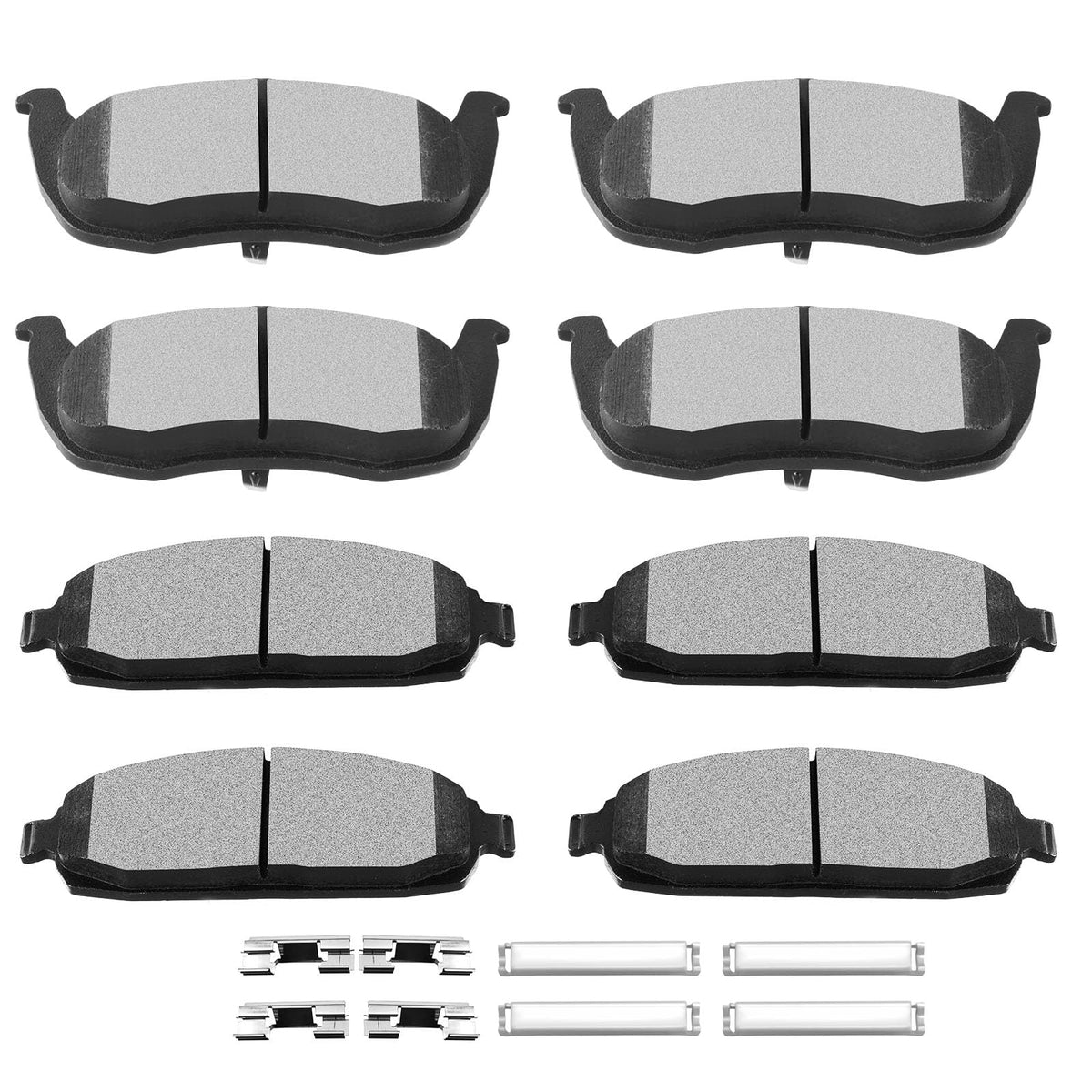Ceramic Brake Pads Kits,Scitoo 8Pcs Brakes Pads Set Fit For 2006-2010 For Jeep Commander,2005-2010 For Jeep Grand For Cherokee
