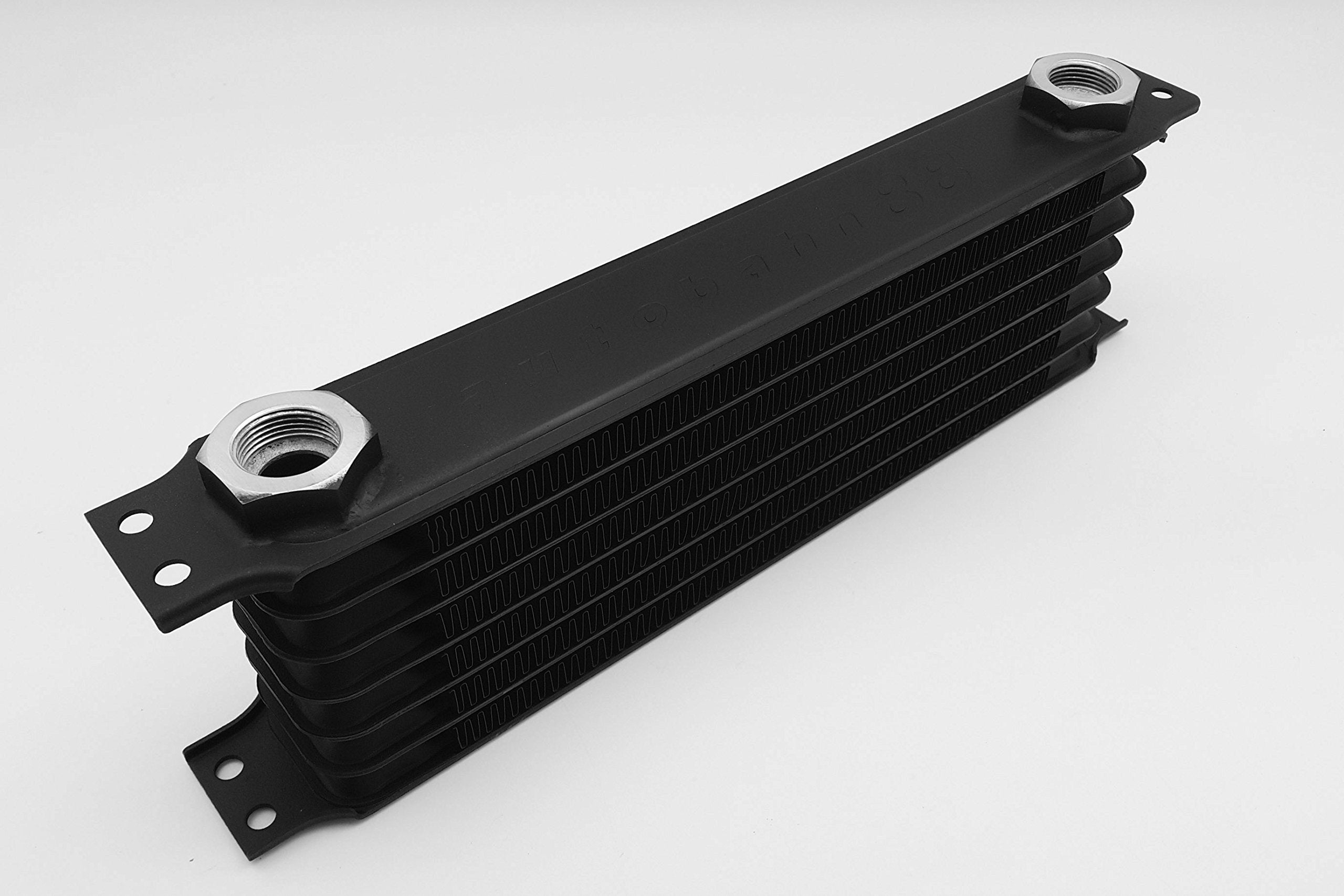 Autobahn88 Universal Oil/Automatic Transmission Fluid ATF Cooler, 7-Row, Compact Core Size 11.8x3.74x2'' (300x95x50mm), M22 Port