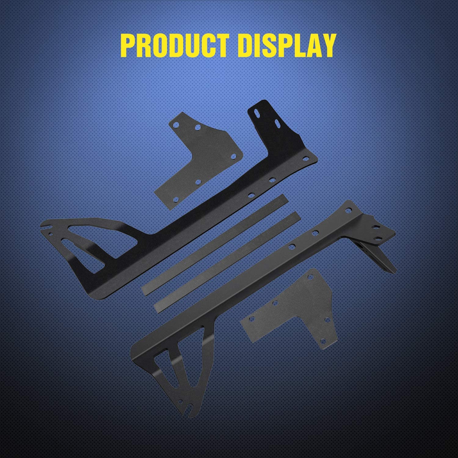 Nilight Upper Windshield Frame Mounting Bracket A-Pillar Mounts For 52 Inch Light Bar And Led Pod Lamp On Wrangler Jk 2007 2008