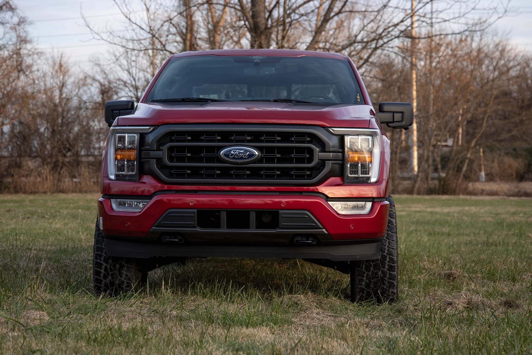 Rough Country 3" Bolt-On Lift Kit for 2021-2024 Ford F-150 4WD - Model 41430, Black, Aluminum