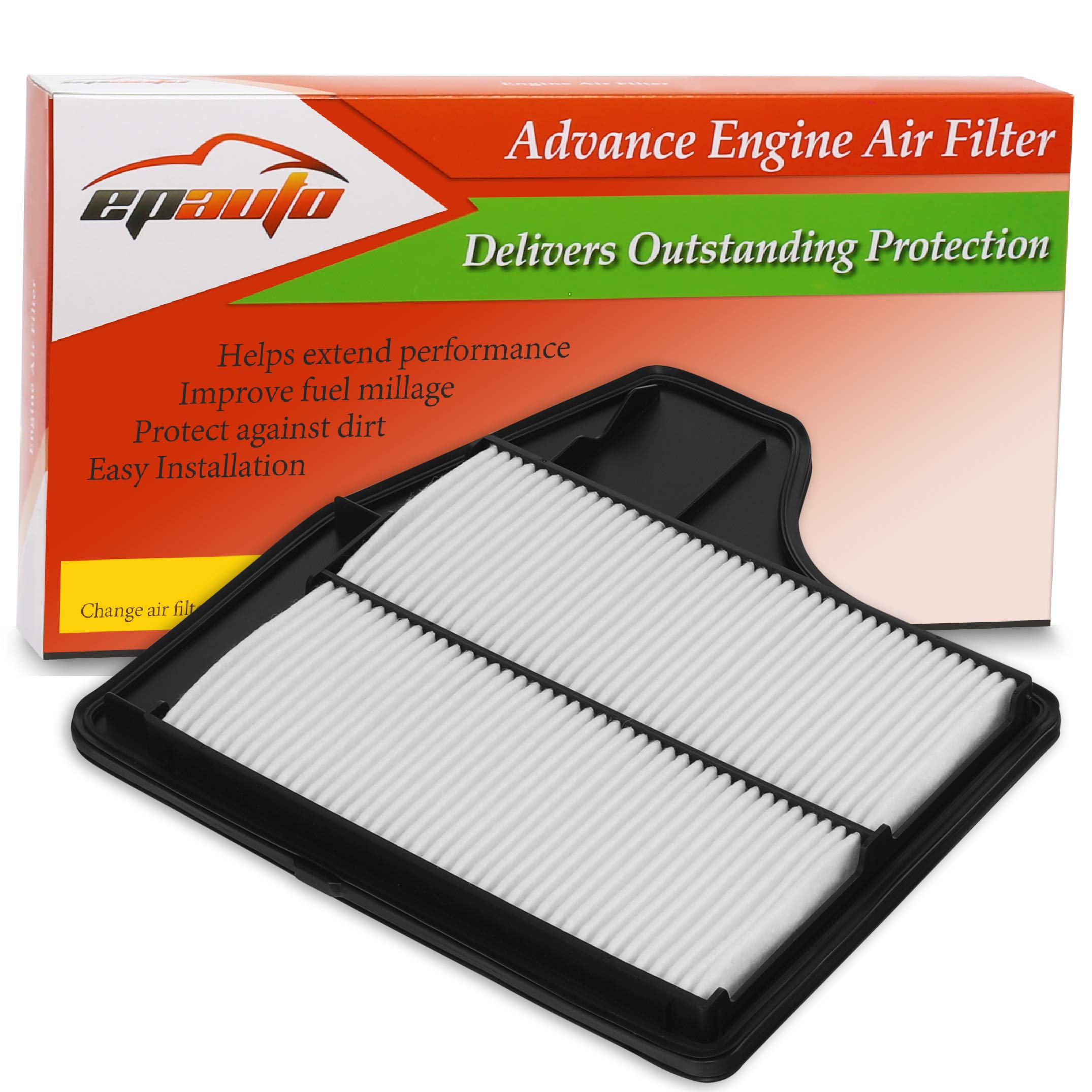 Epauto Gp450 (Ca11450) Replacement For Nissan Rigid Panel Air Filter For Altima L4 Sedan (2013-2018)