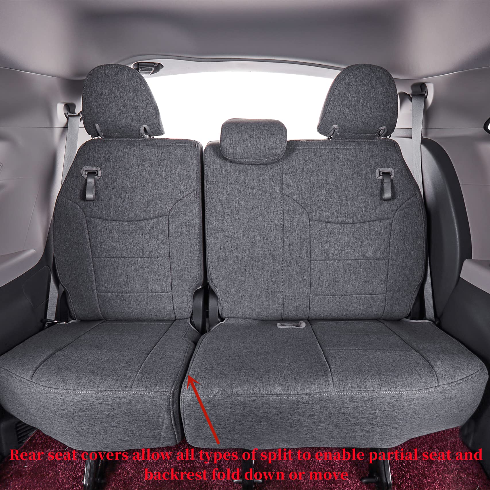 coverdream Custom Seat Covers for Select Toyota Sienna XLE(7 Seats),Woodland Edition,XSE,Limited,Platinum 2021 2022 2023 2024,Fu