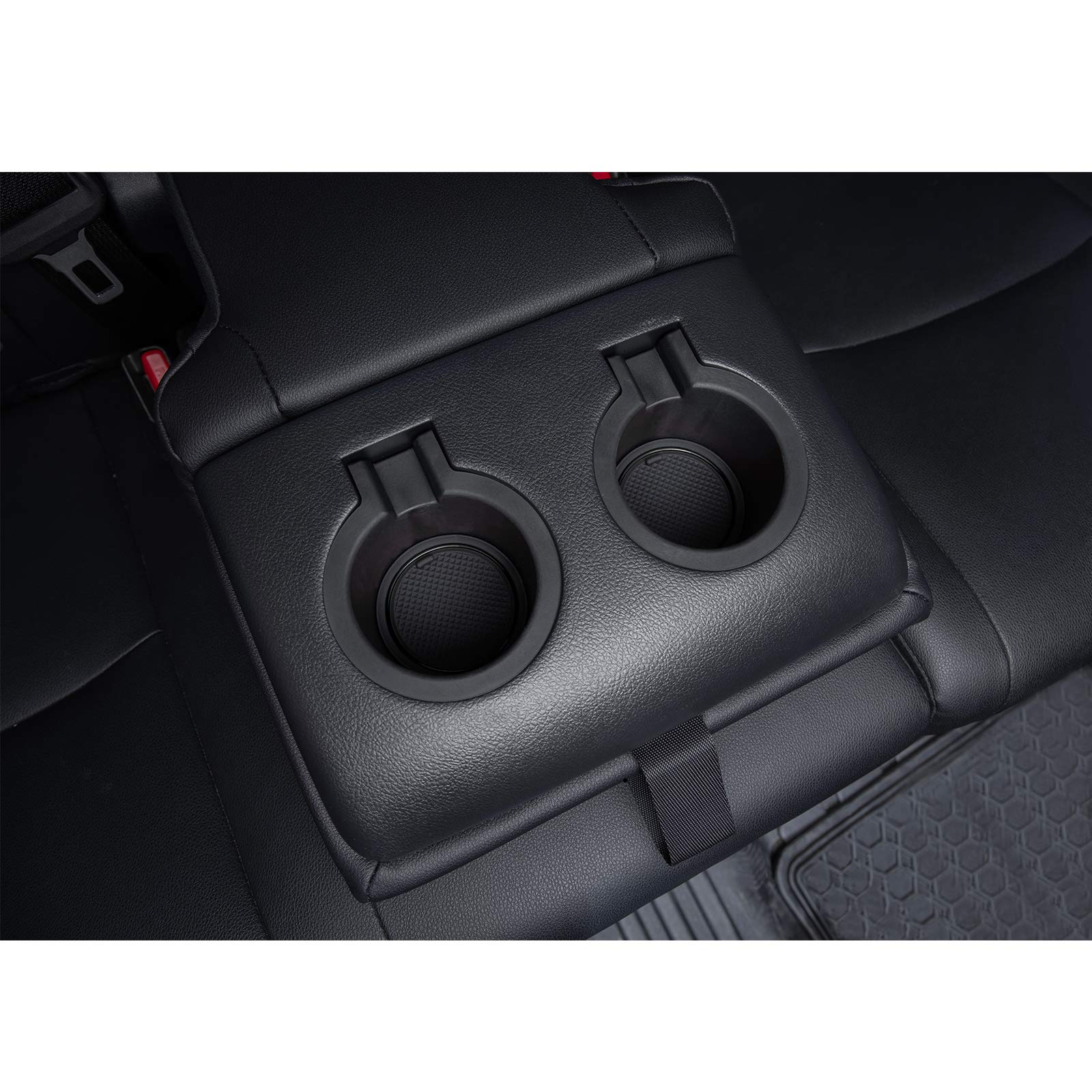 Jdmcar Premium Cup Holder, Console, And Door Pocket Inserts Kit Compatible With 2023 Toyota 4Runner 2010-2019 2020 2021 2022 - Custom Liner Accessories (2 Row, Black Trim)-27Pc Set