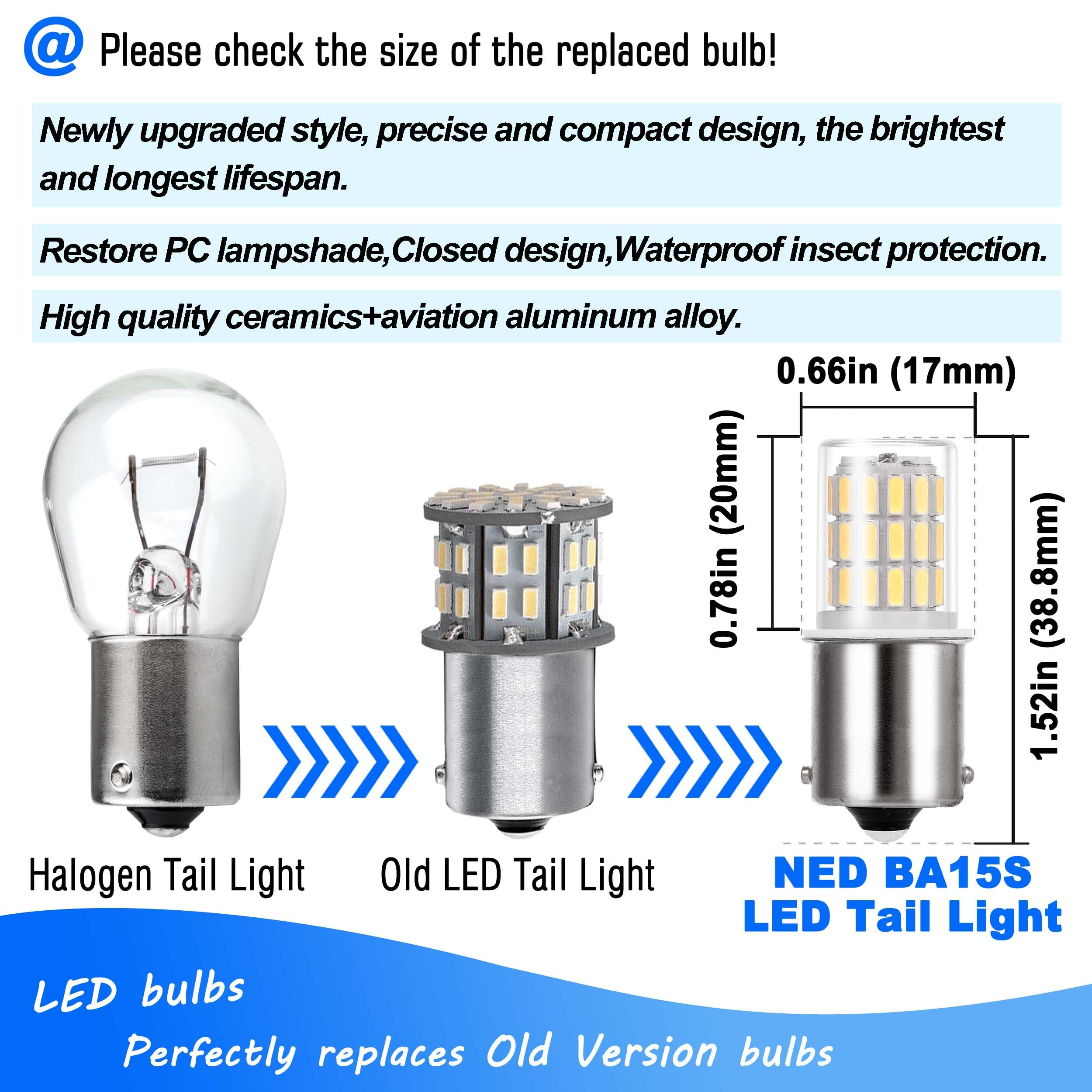 Heifymi 1156 1141 1003 7506 Ba15S Led Bulb,12V-24V For Rv Camper Interior Dome Exterior Porch Light Outdoor Landscape Lighting,S