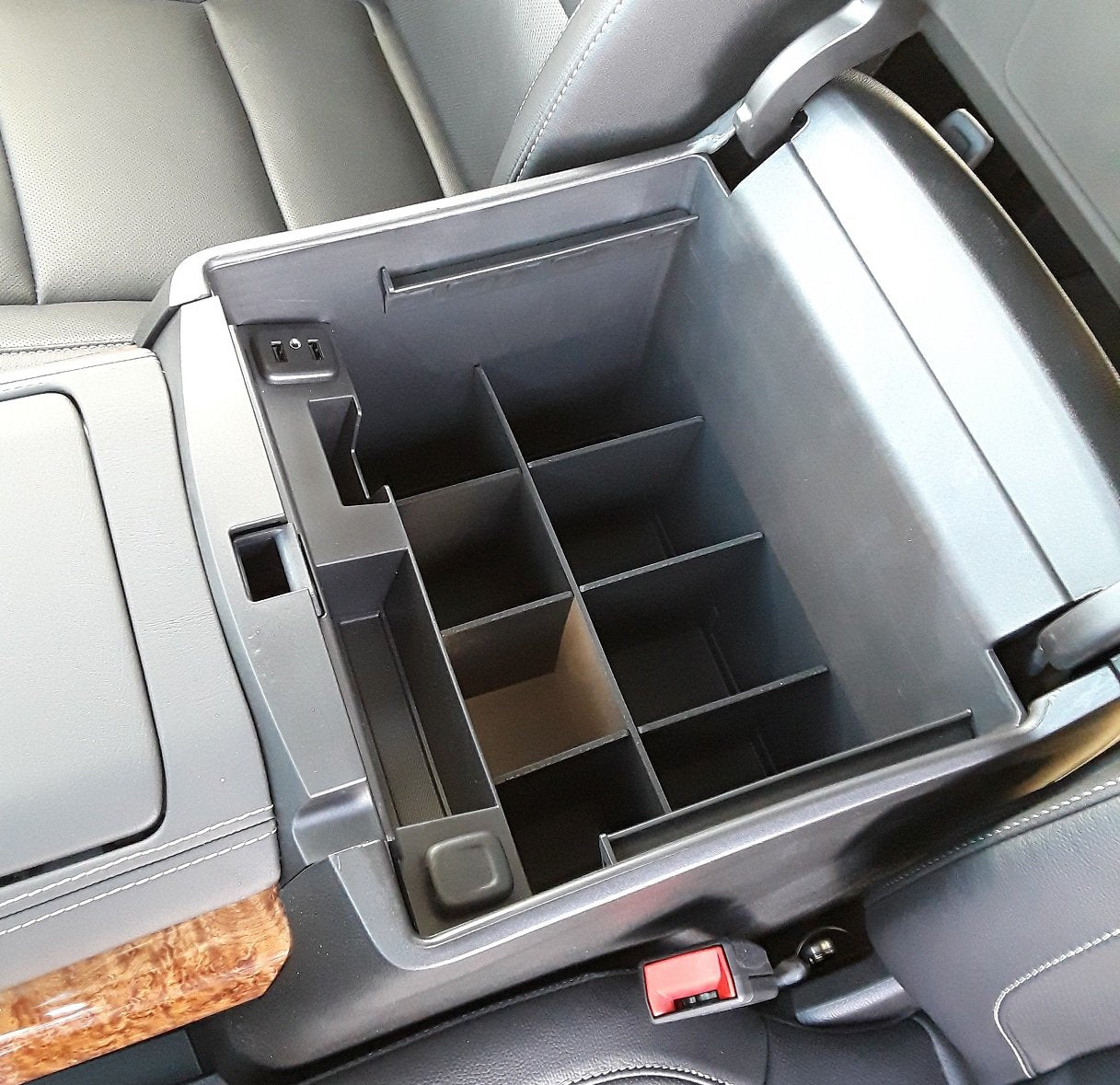 Vehicle Ocd - Center Console Divider And Tray Organizer For Chevy Suburban/Tahoe/Gmc Yukon/Xl (Full Console W/Bucket Seats Only)