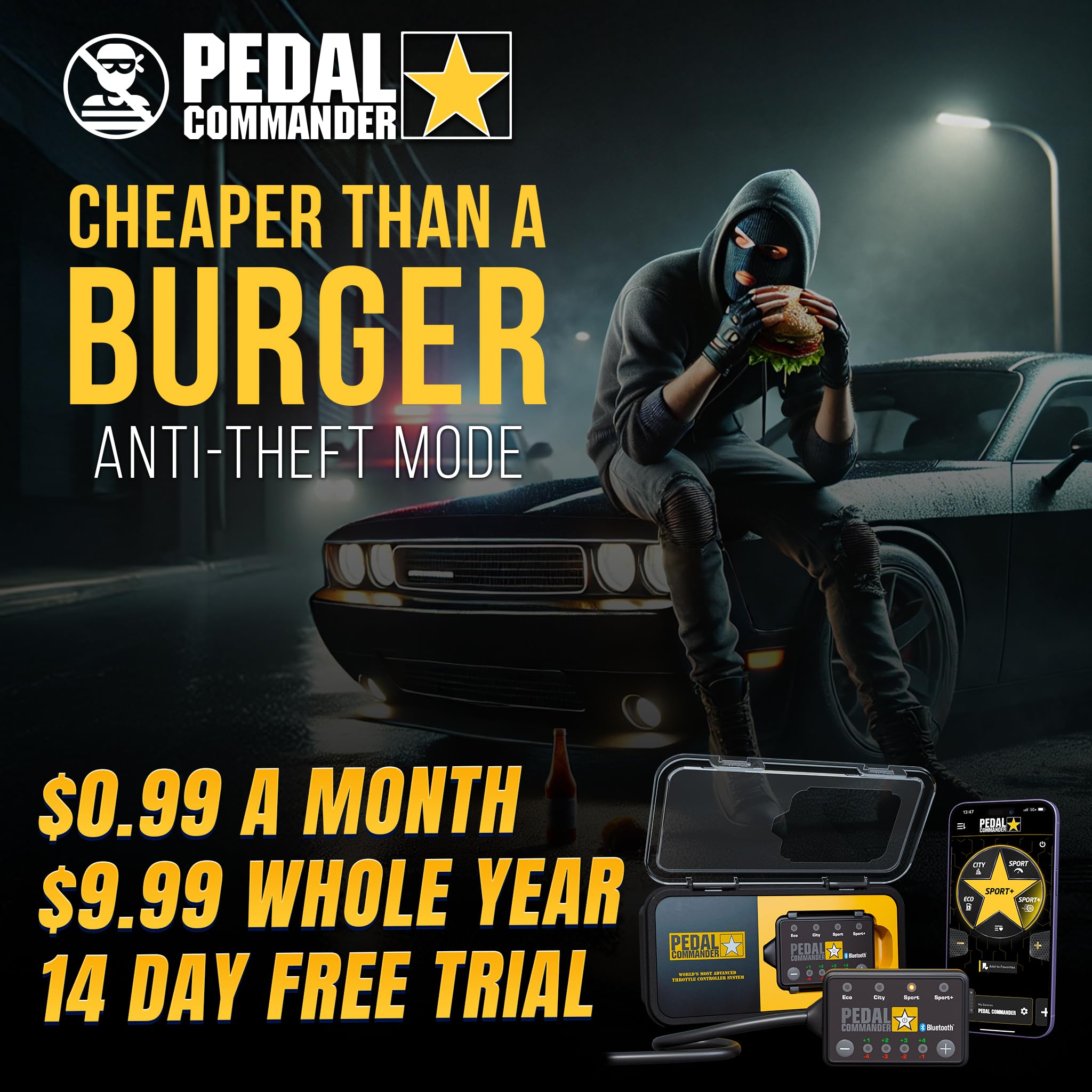 Pedal Commander For Toyota Tacoma 2024+ Throttle Response Controller Fits: 4Th Gen 2.4L, 2.4L Hybrid, Sr, Sr5, Trd Prerunner, Tr