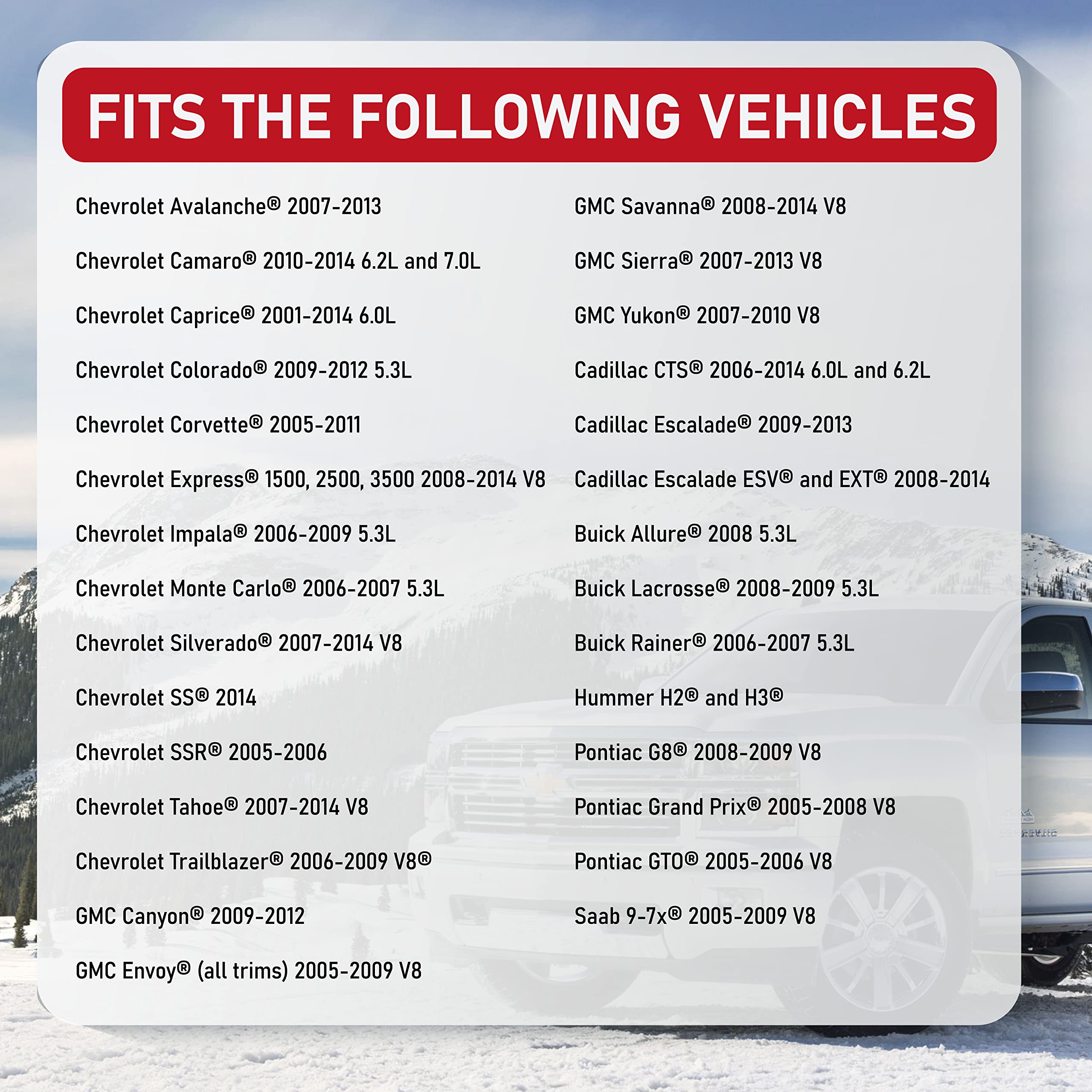 Ignition Coil Pack - Replaces 12570616, D510C - Compatible With Chevrolet, Gmc, Cadillac 5.3L, 6.0L V8 & More - G8, Grand Prix,