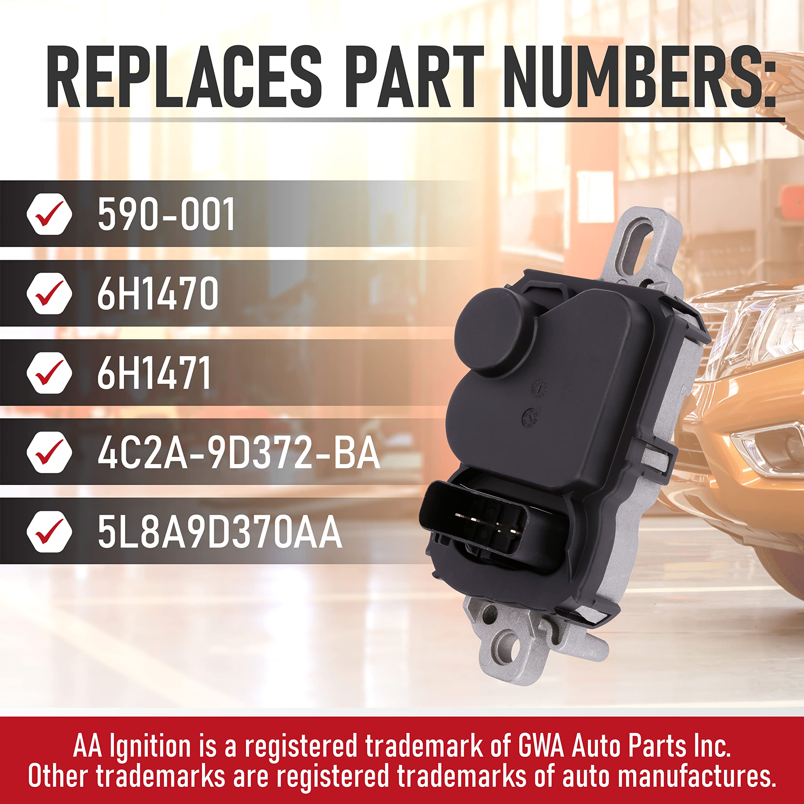 Fuel Pump Driver Module - FPDM - Replaces 590-001, 6H1470, 6H1471, 4C2A-9D372-BA, 5L8A9D370AA - Compatible Replacement for Ford,