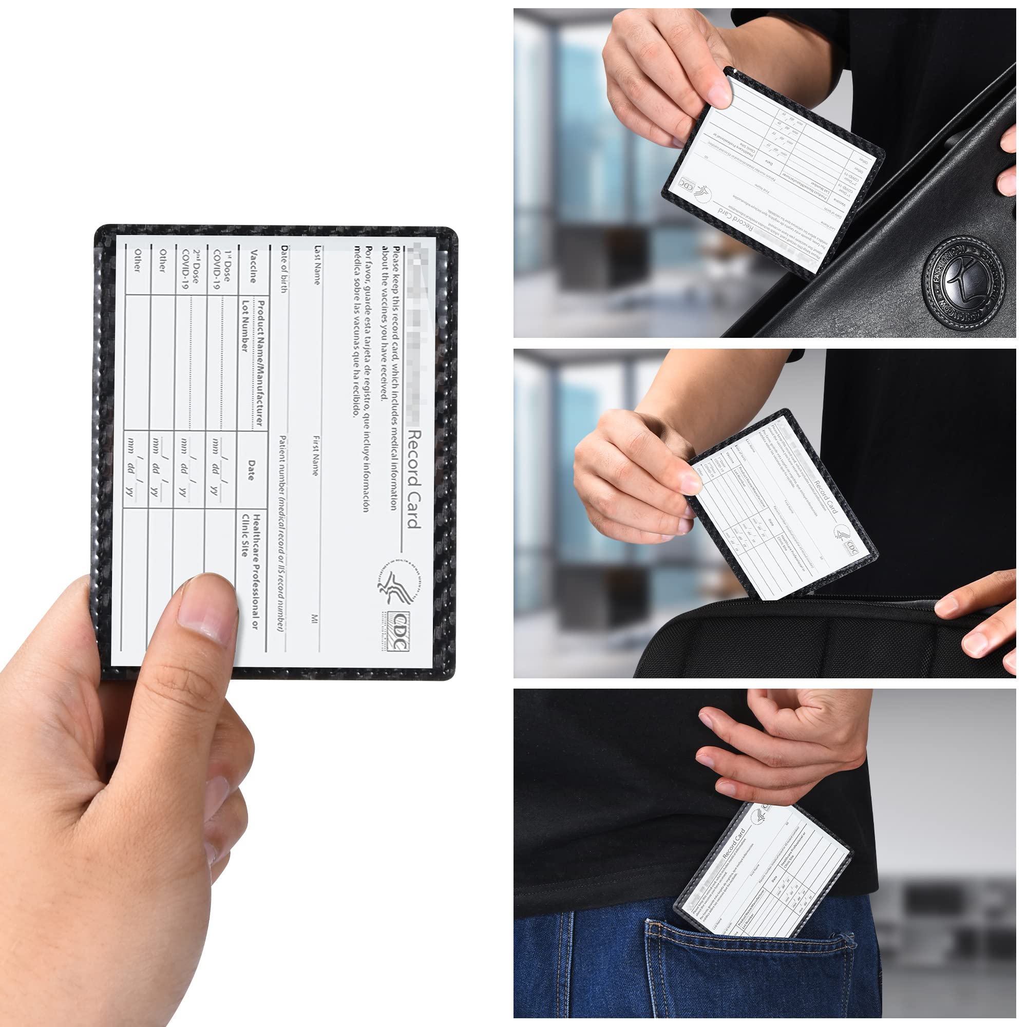Vehicle-Glove-Box-Organizer,Car-Registration-And-Insurance-Holder With Magnetic Closure Pu Leather Car-Document-Holder For Cards Auto Car Document Wallet Case Essential Document Driver License Black