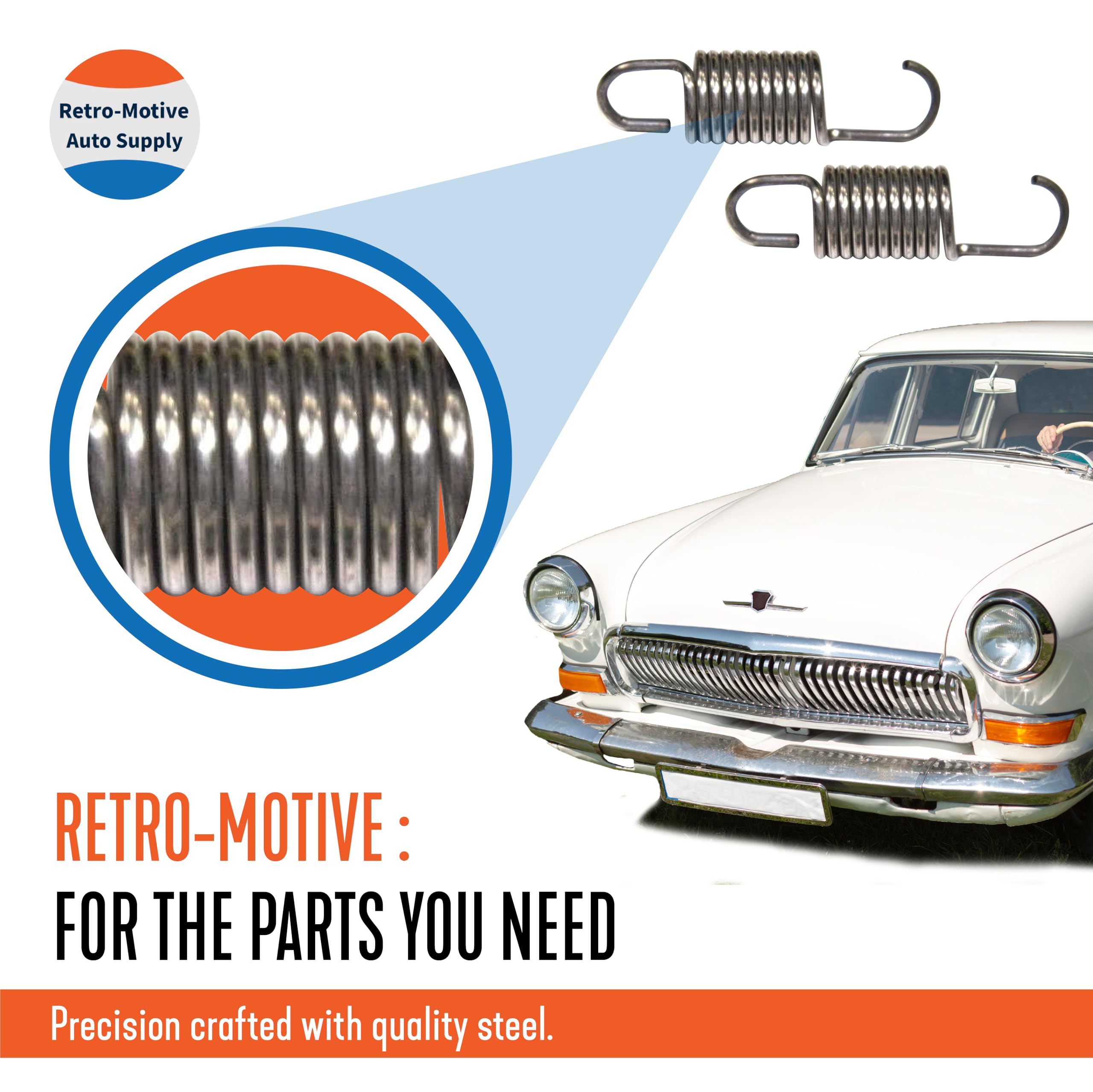 Retro-Motive Unbranded Headlight Adjusting Springs For Gm & Chevy 68-79 - Used For Headlamp And Headlight Assembly Adjuster (2 P